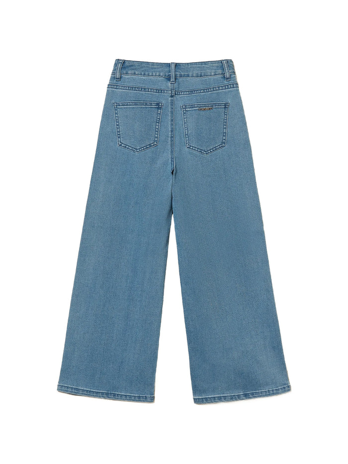 Wide Leg Denim Blue Jean