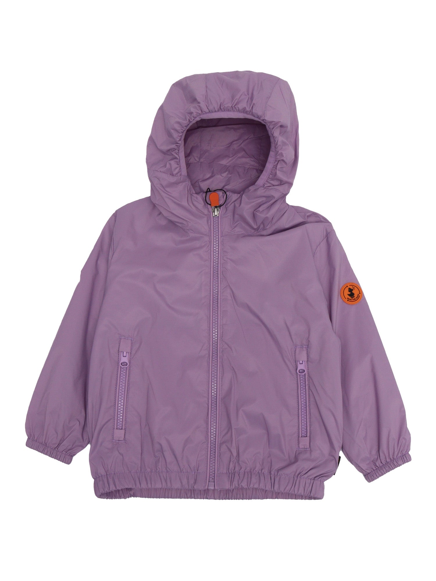 VINTON HOODED JACKET Purple Nylon Lining Cotton Short Puffer