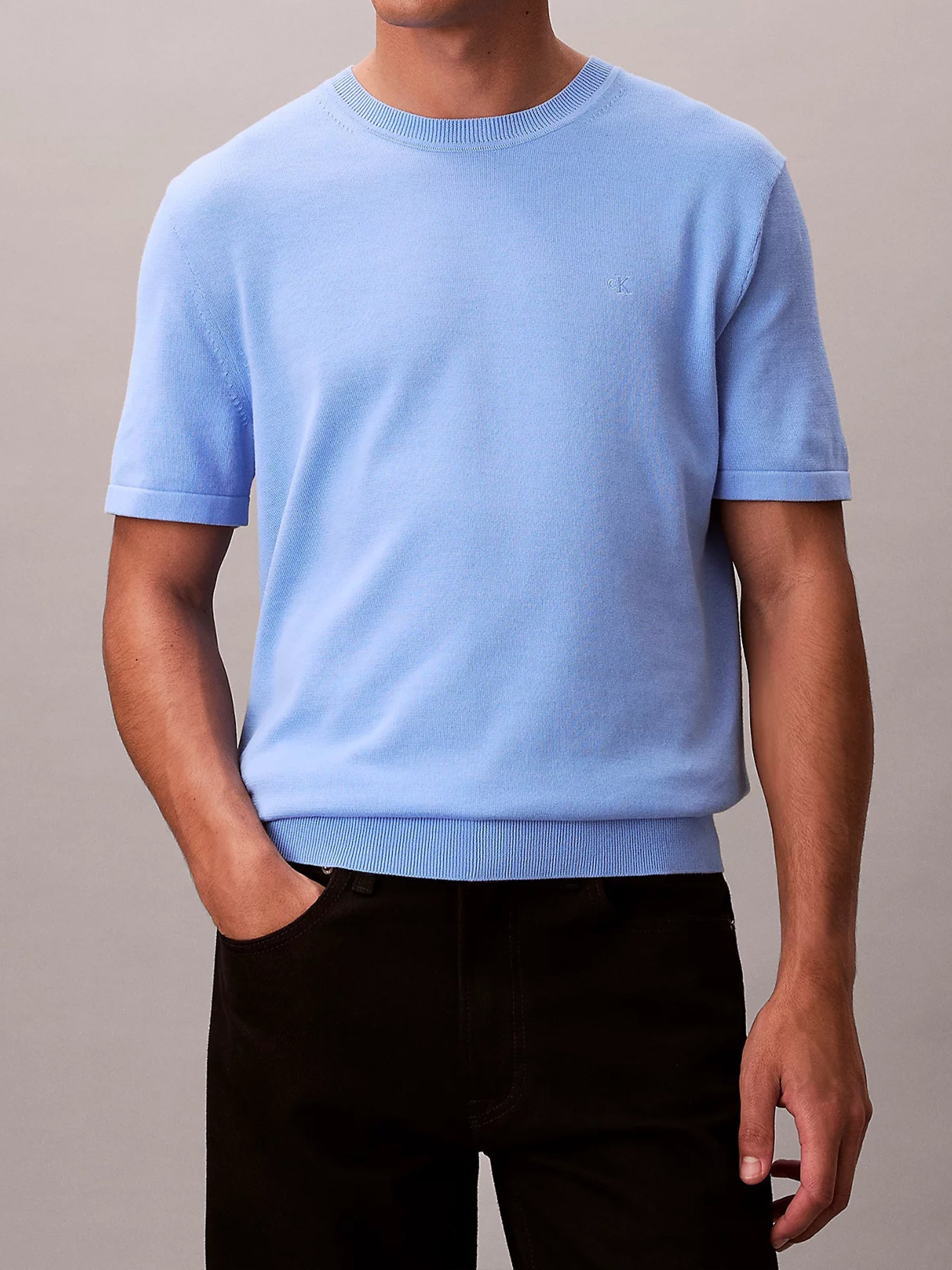 Supima Cotton Crew Blue T-shirt