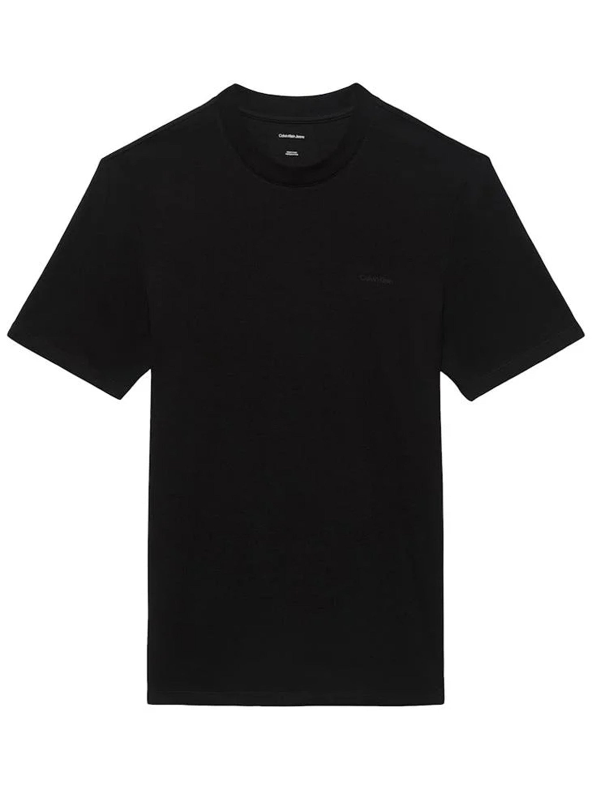 Tech Interlock Crewnk Tee Black T-shirt