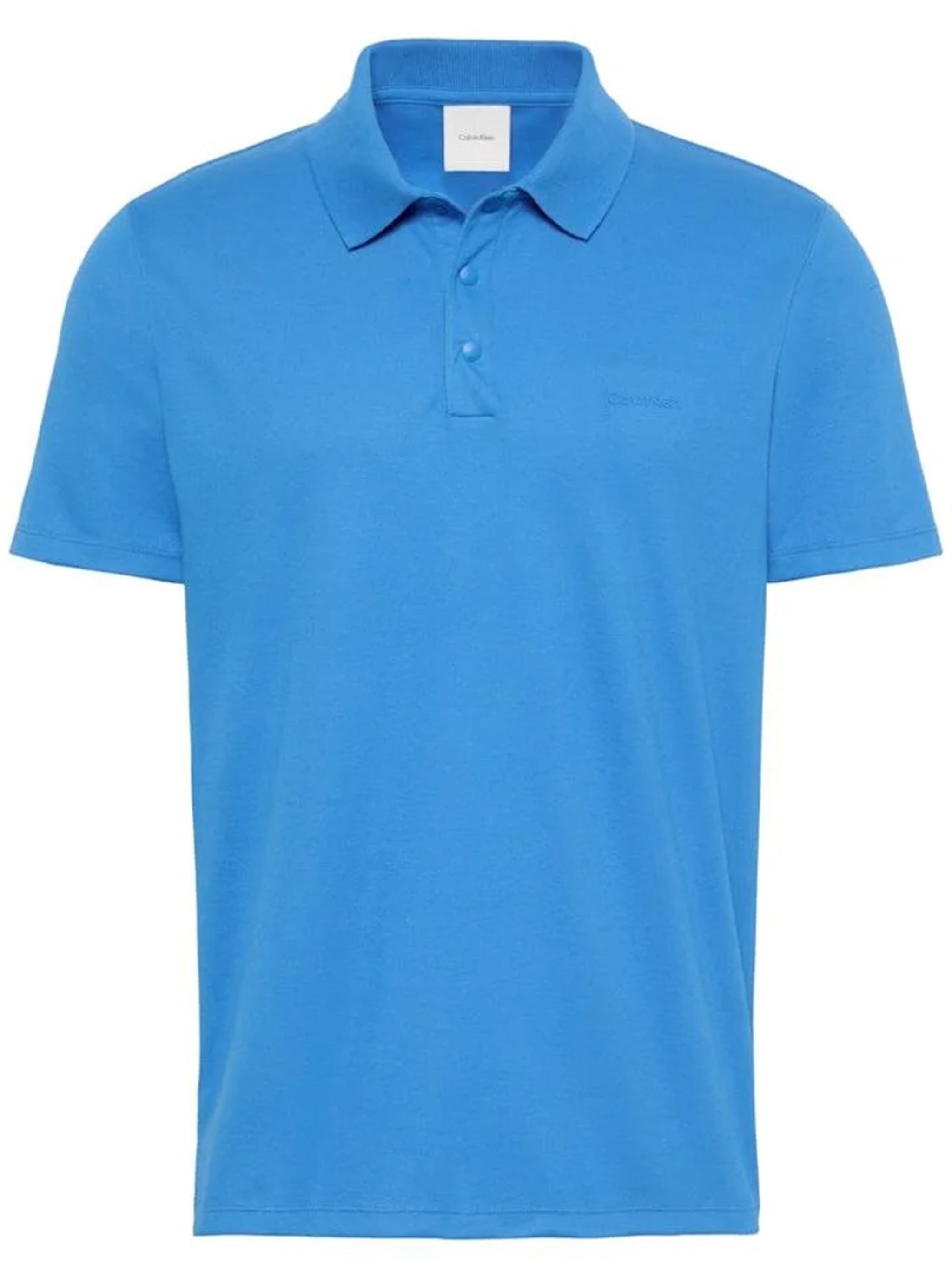 Tech Interlock Polo Blue