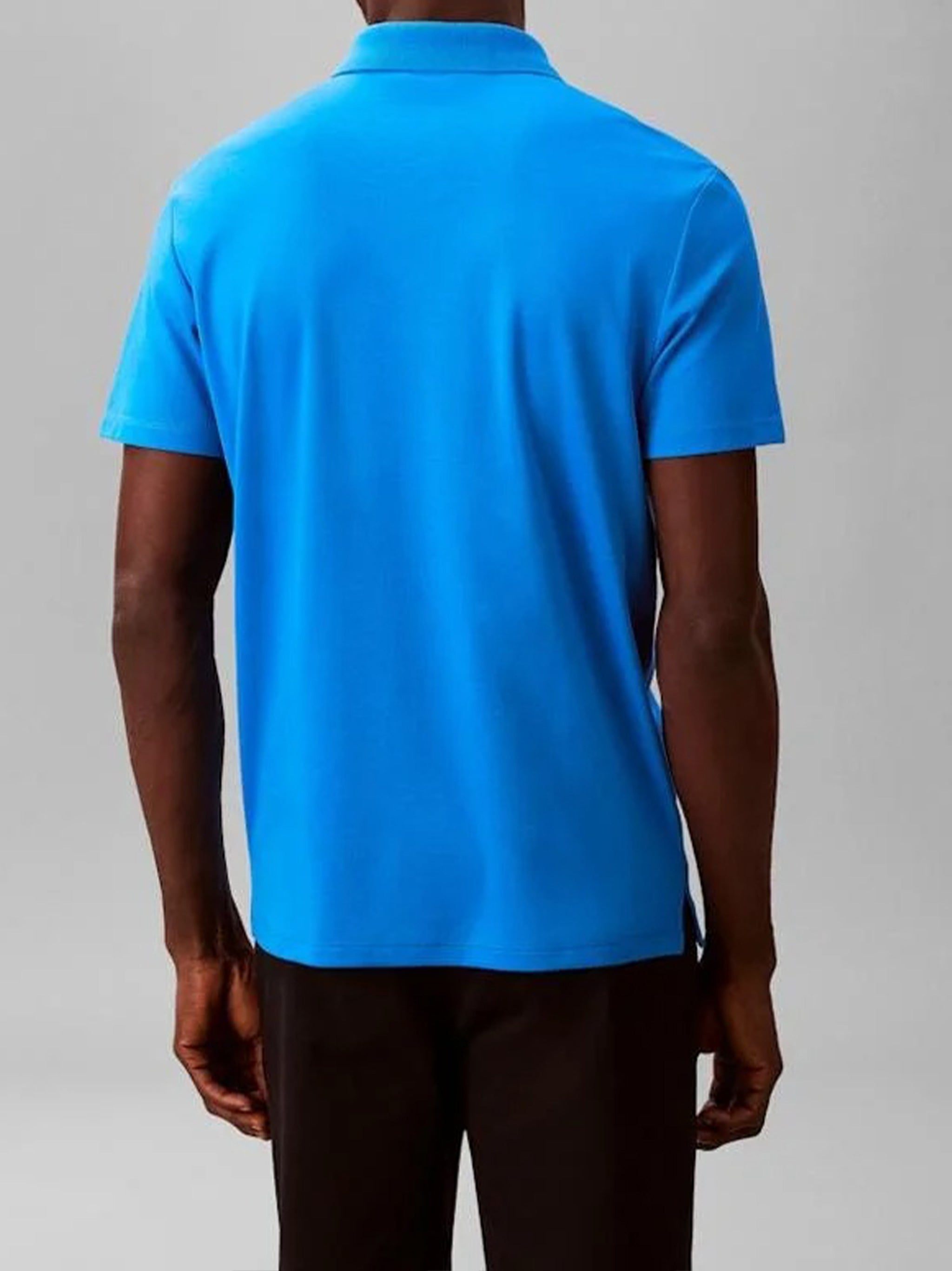 Tech Interlock Polo Blue