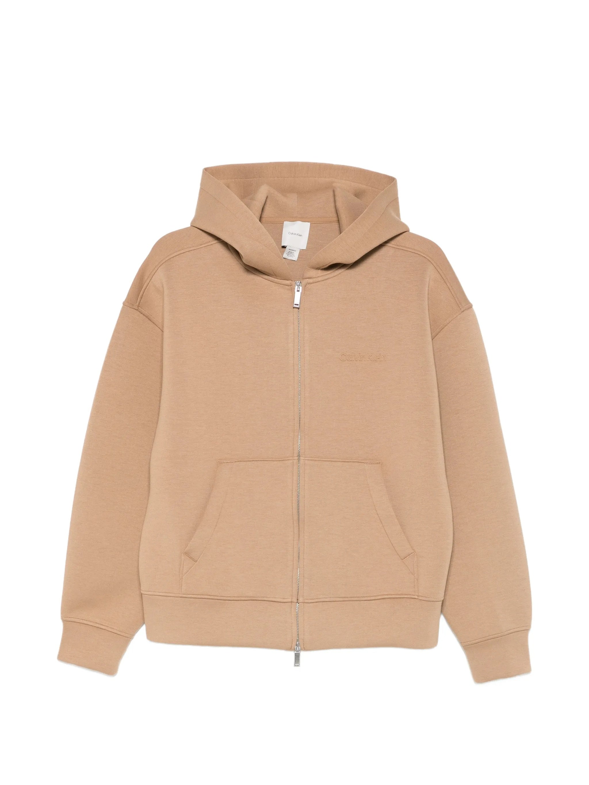 Cotton Spacer Full-zip Hoodie Hms Tigers Eye Felpa