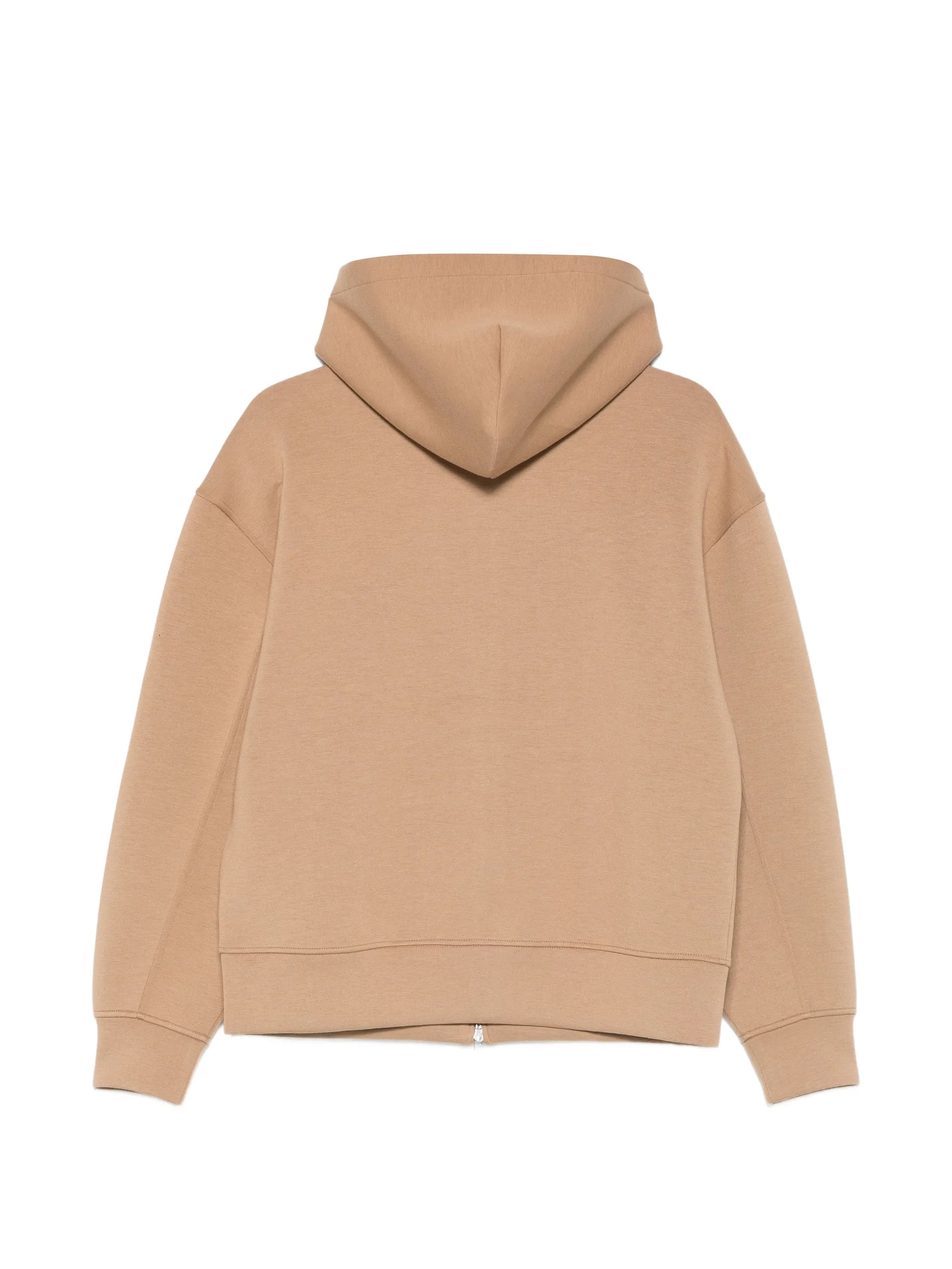 Cotton Spacer Full-zip Hoodie Hms Tigers Eye Felpa
