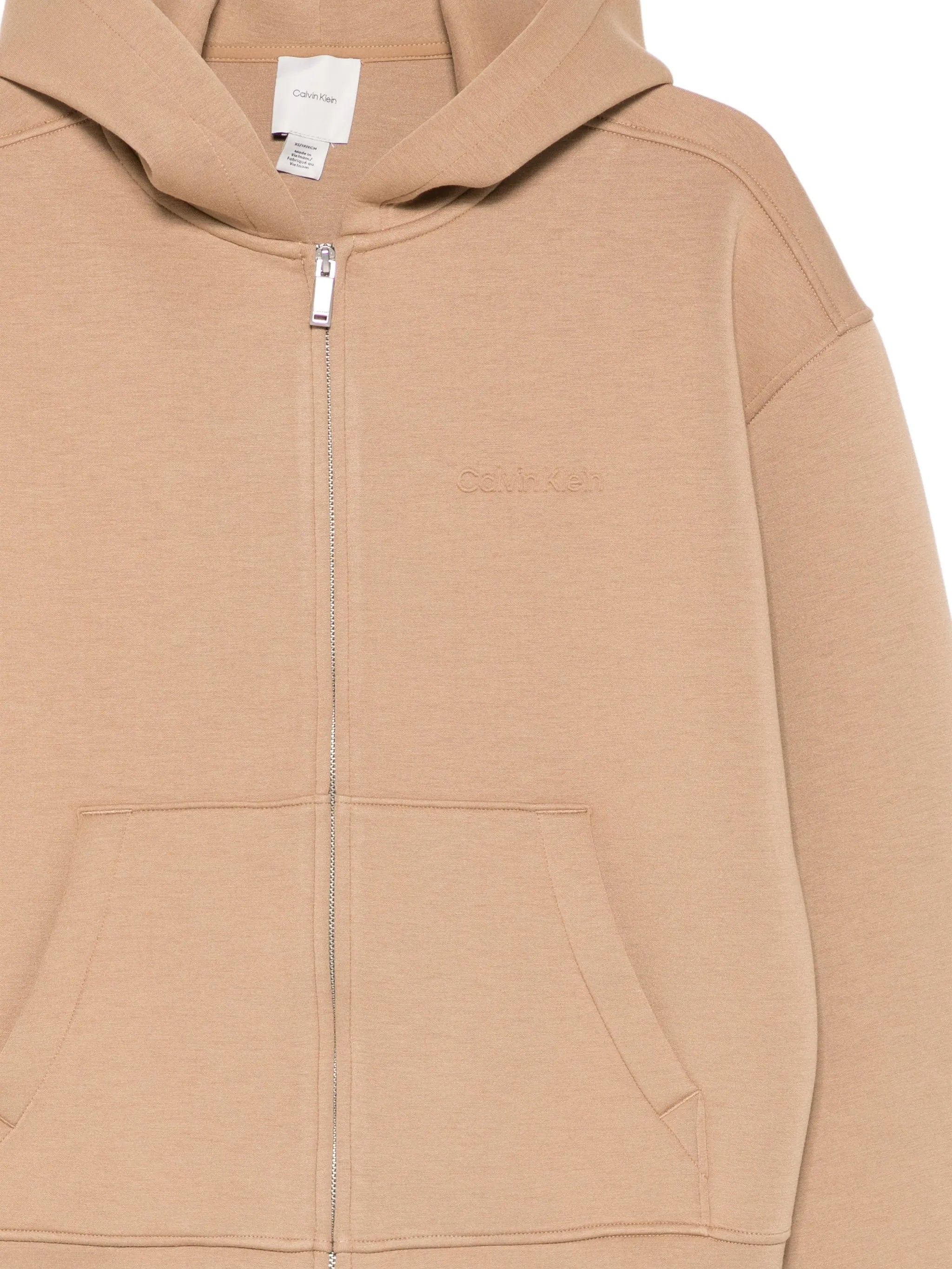 Cotton Spacer Full-zip Hoodie Hms Tigers Eye Felpa