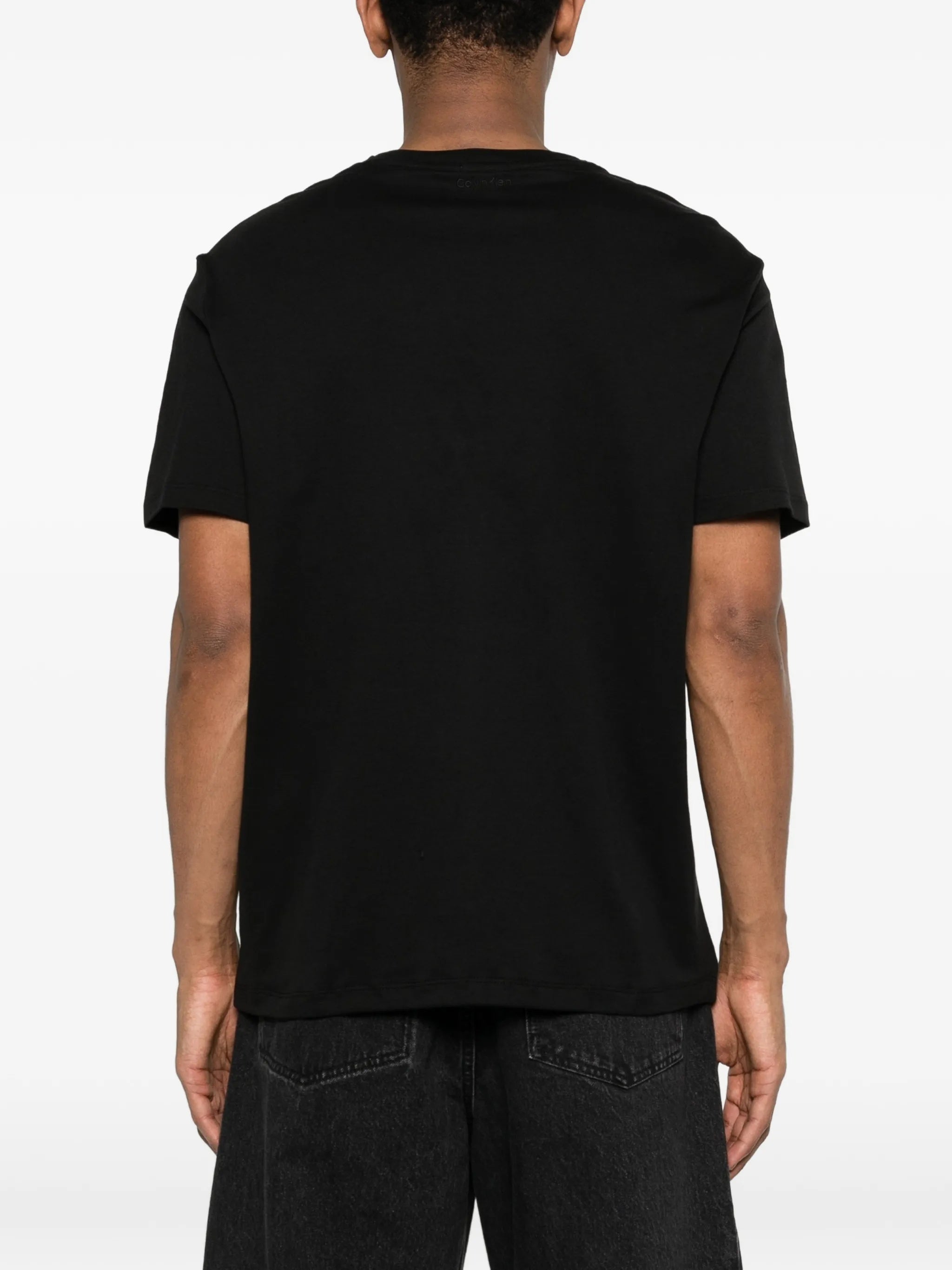 Supima Emblem Logo Tee Black T-shirt