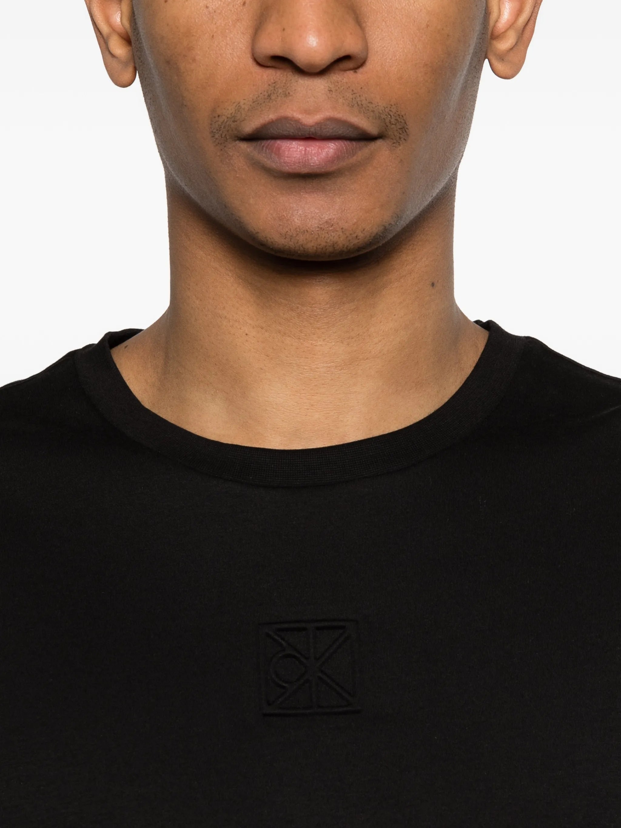 Supima Emblem Logo Tee Black T-shirt