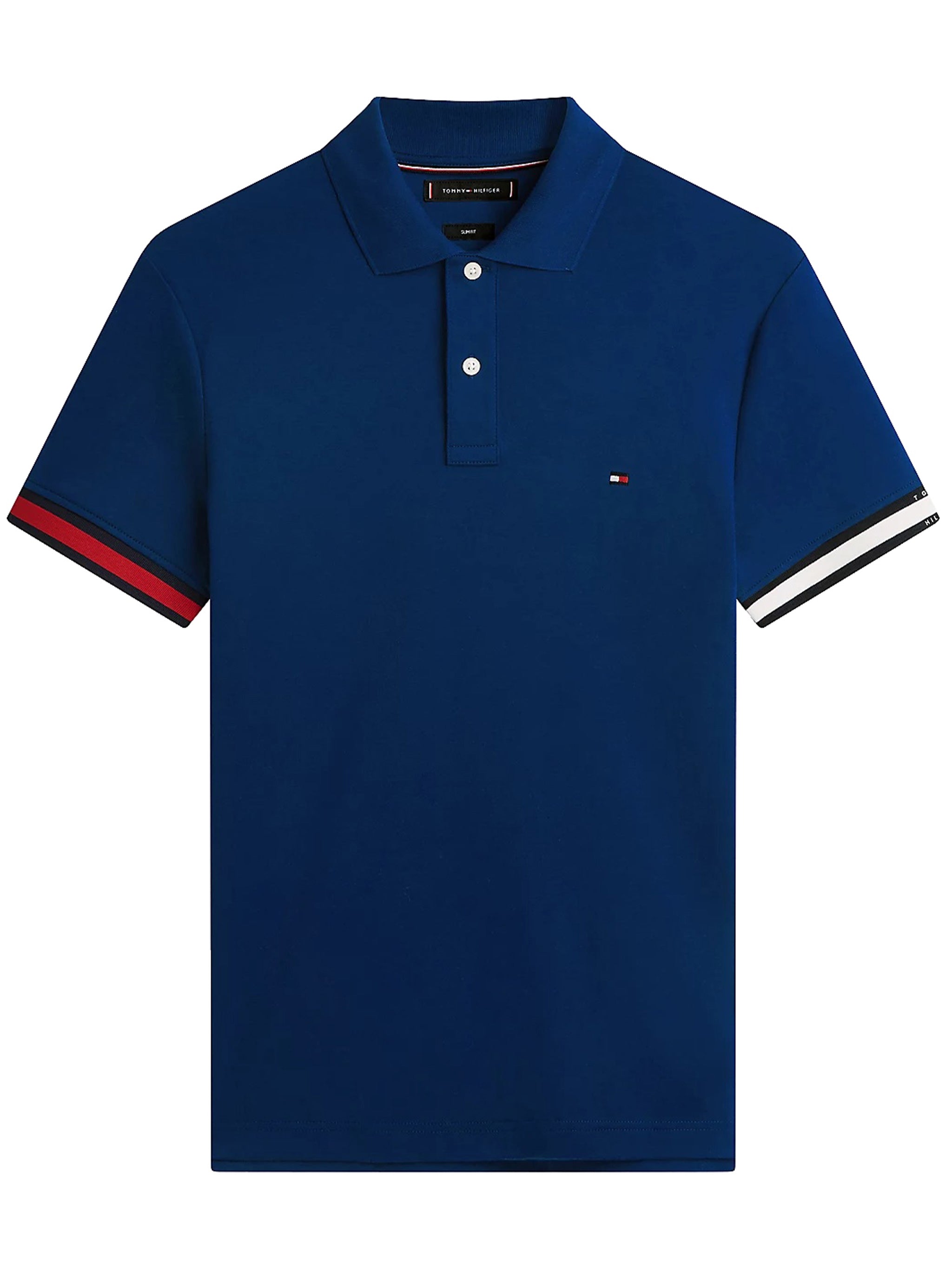 Cotton Slim Polo Blue