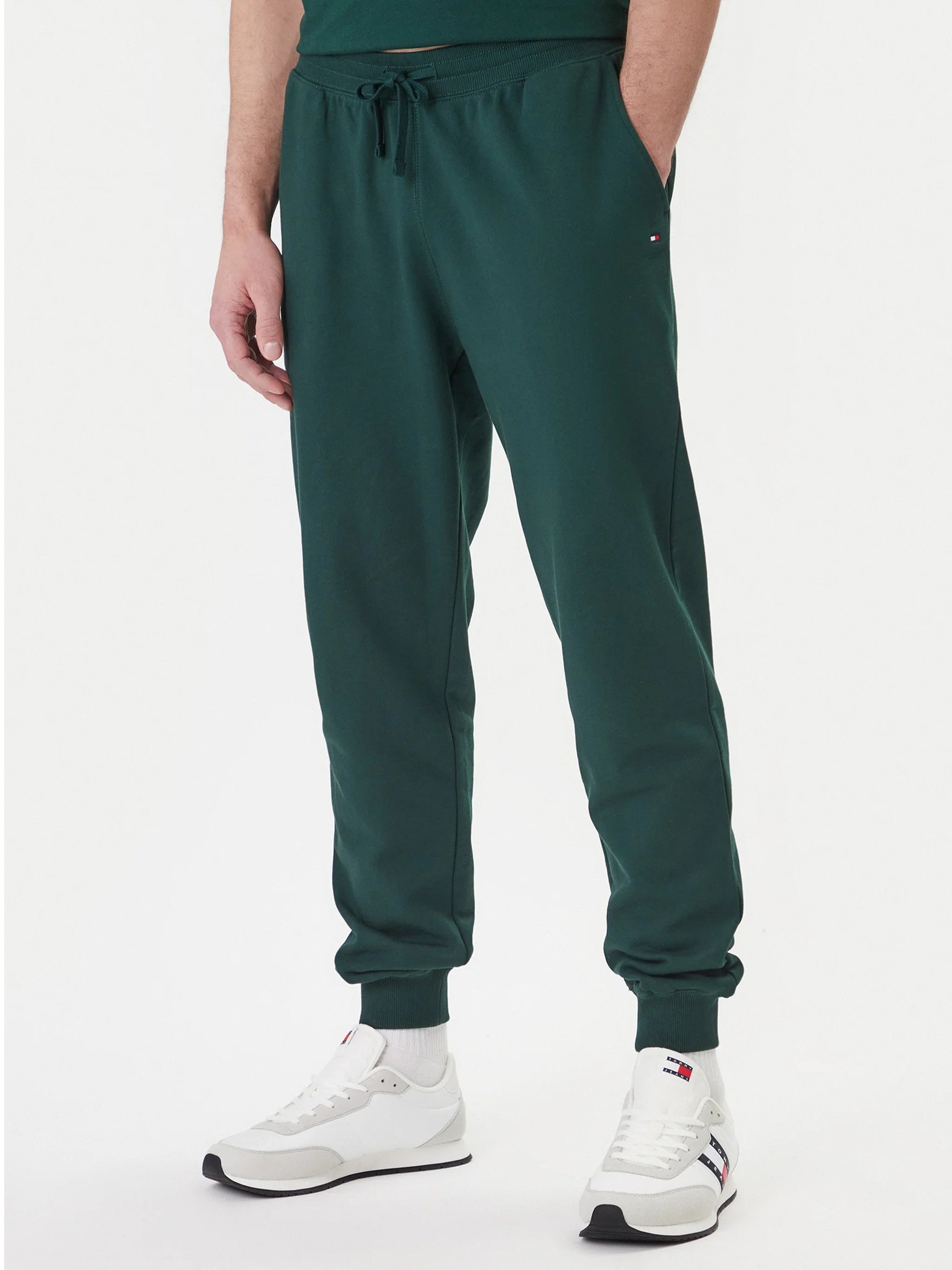 Terry Sweatpants Green Pantaloni