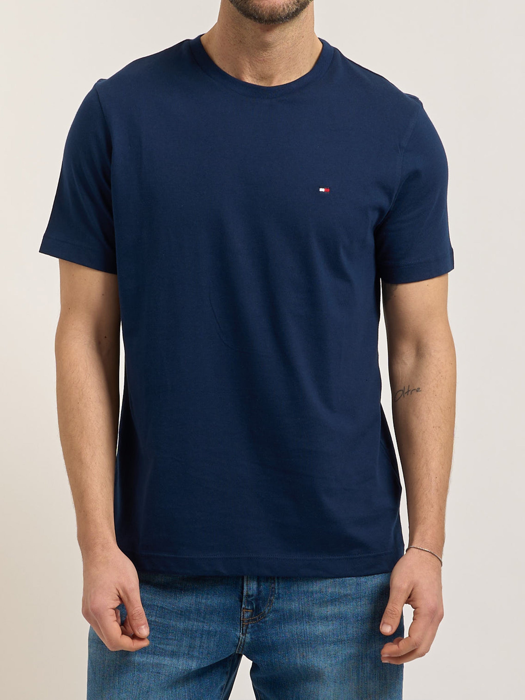 Seasonal Reg Fit Solid Tee Blue T-shirt