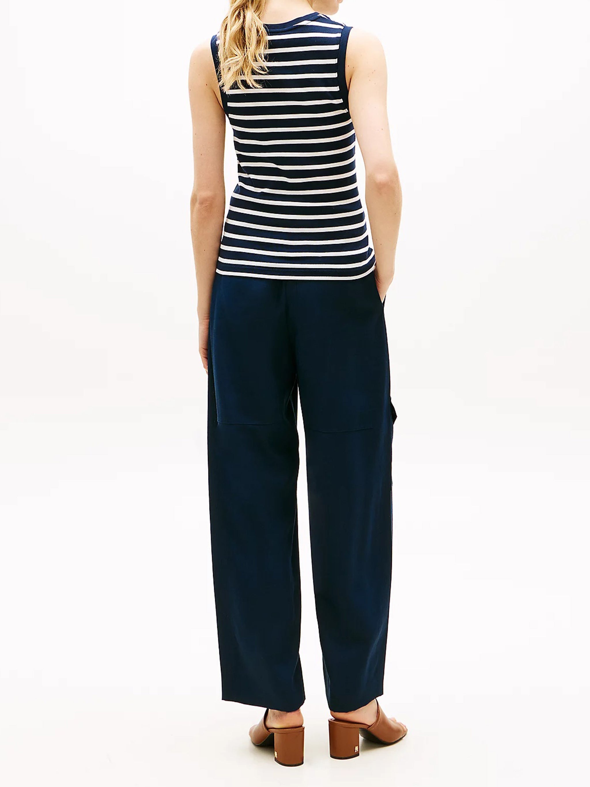 Slim Cody Tank Top X4 Breton Stripe Dark Night/ecru