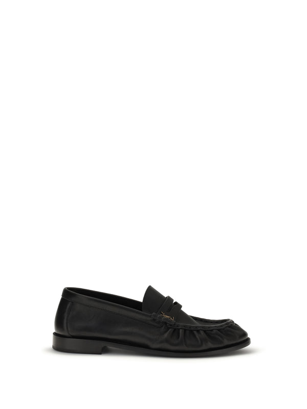 Saint Laurent Upper: 100% calf leather; Sole: 100% calf leather loafer in black