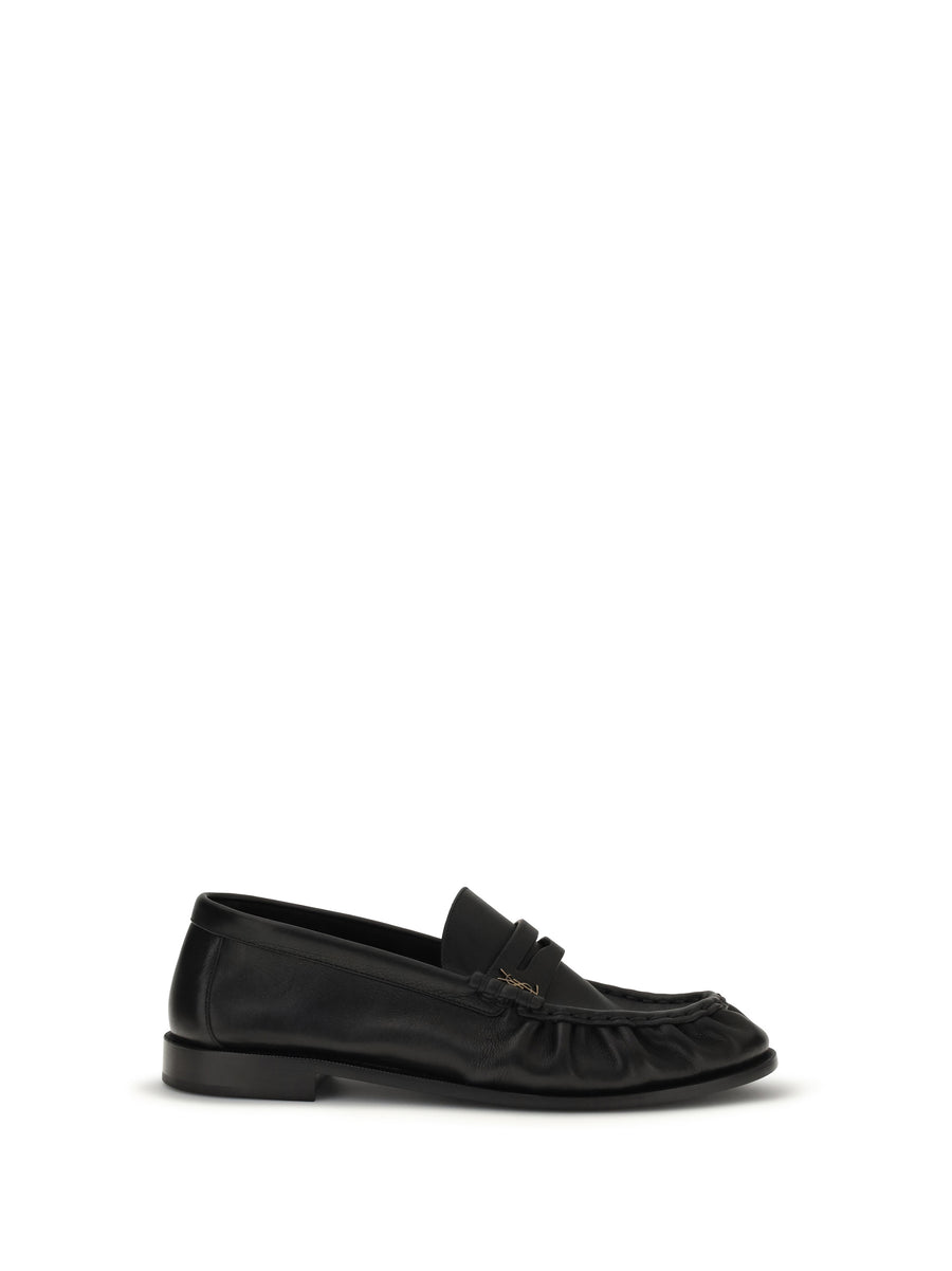 Saint Laurent Upper: 100% calf leather; Sole: 100% calf leather loafer in black