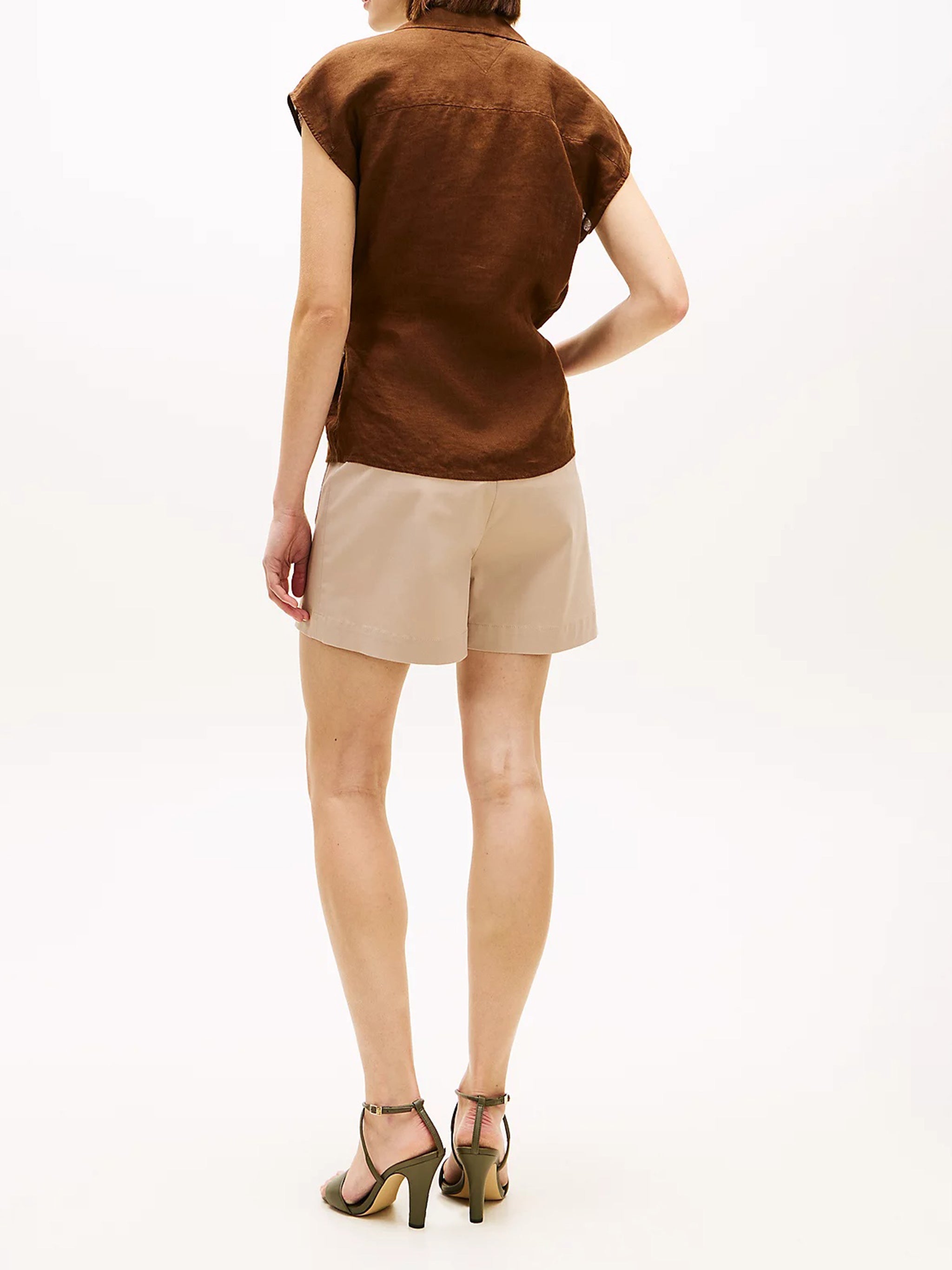 Linen Knot Top Brown