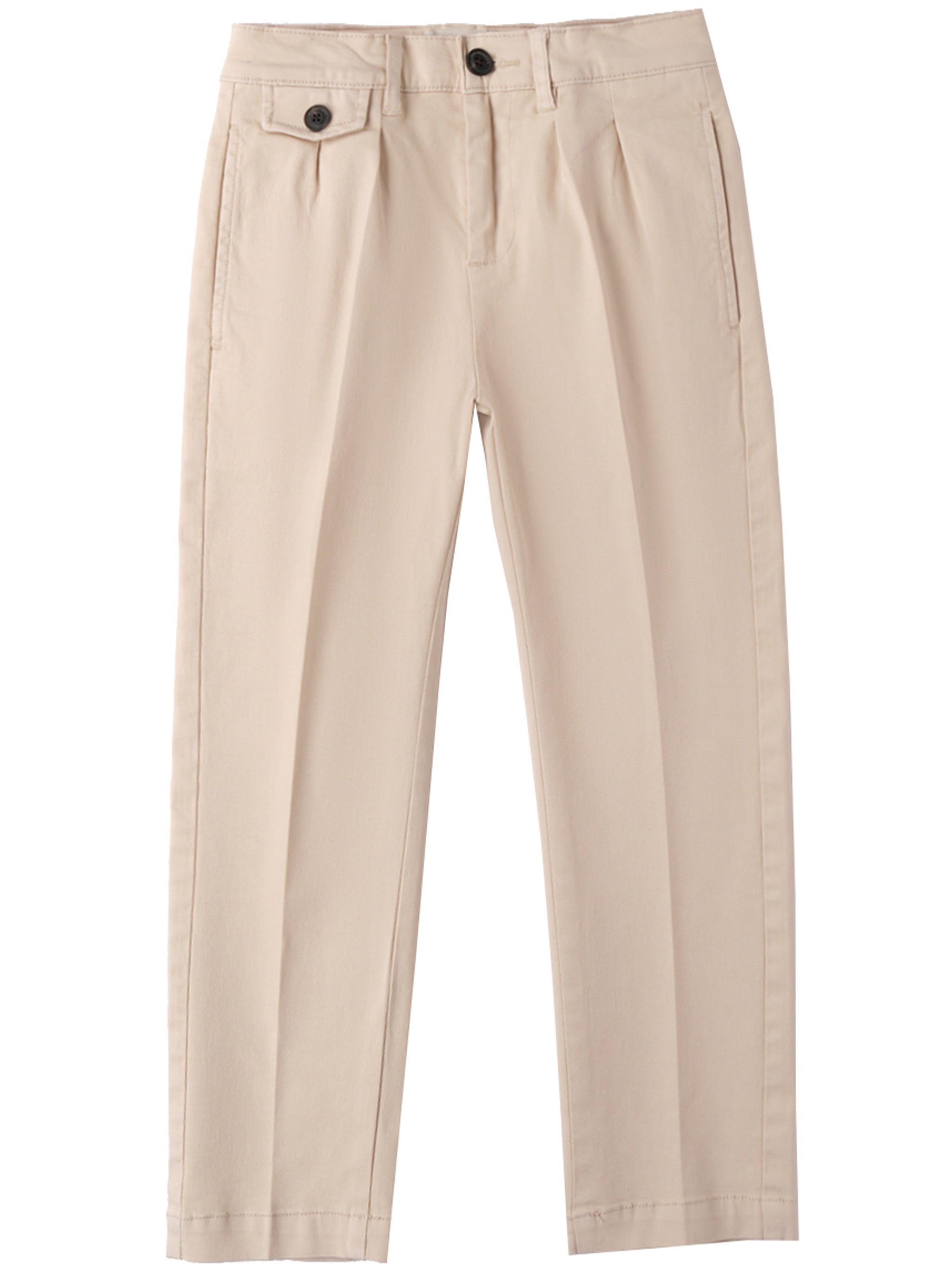 Pantalone Tessuto Navetta Lung Nude & Neutrals Co Ea Pantaloni