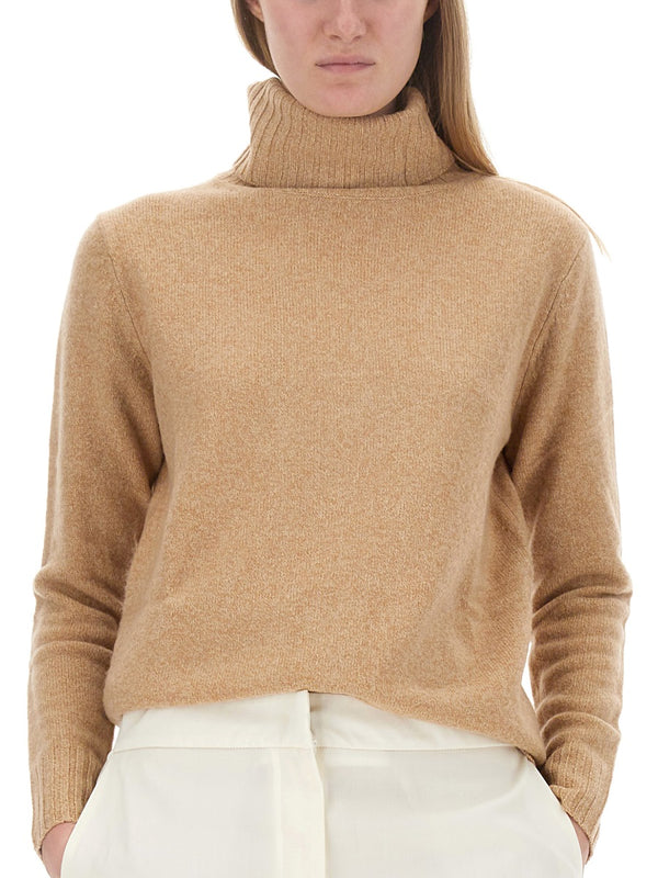 Wool Jersey Beige Jumpers