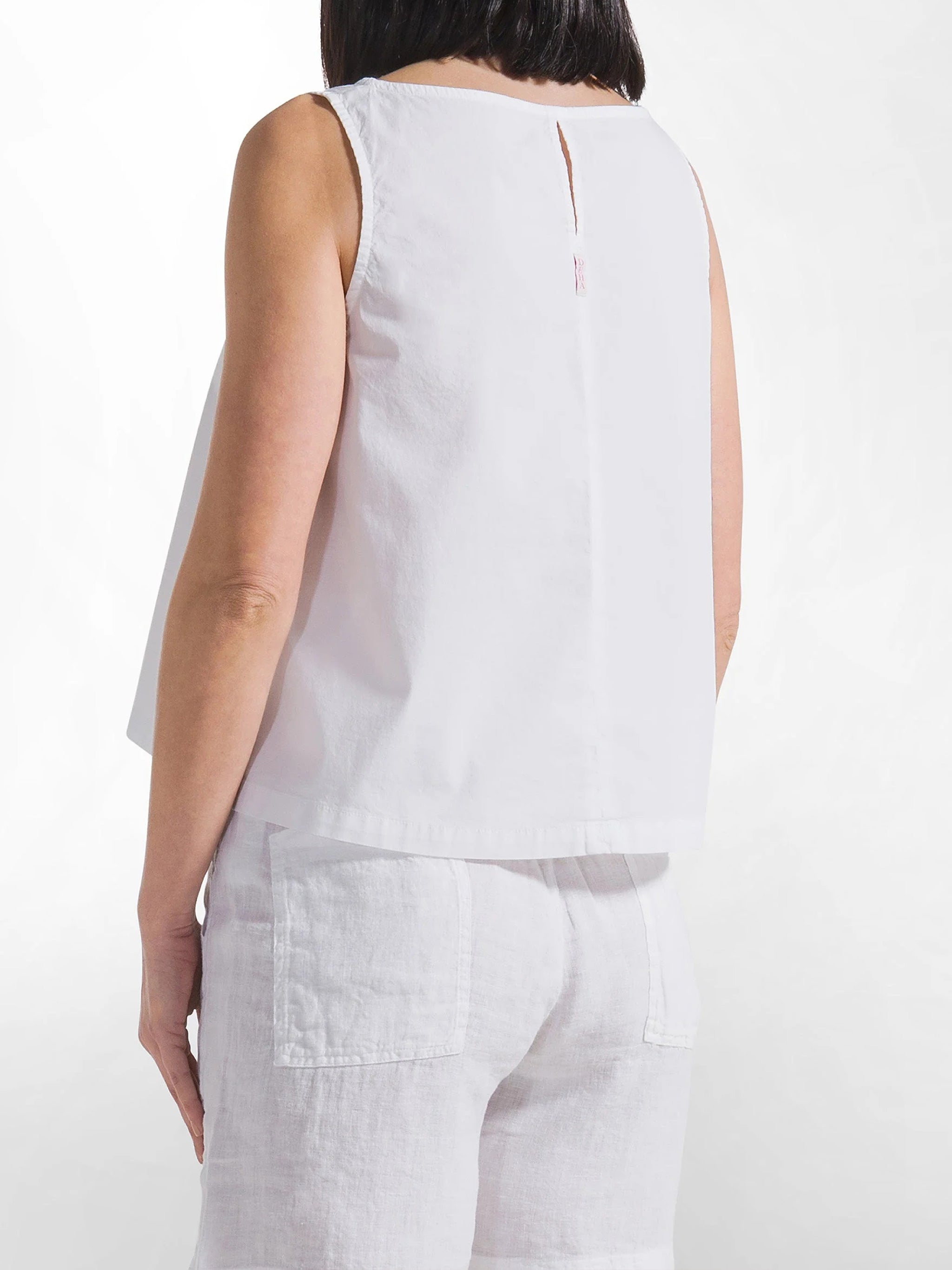 Canotta In Popeline Top