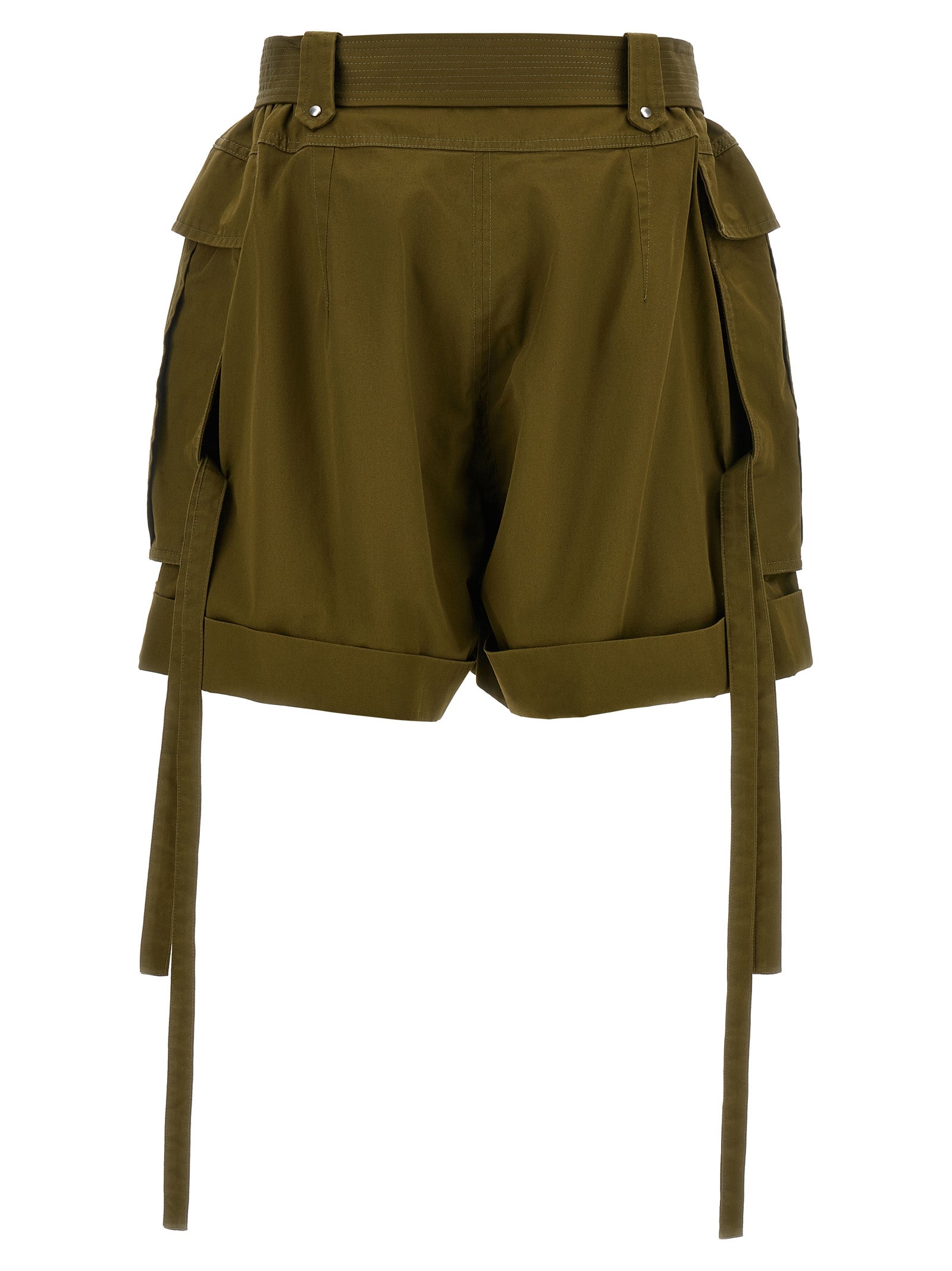 Short Cargo Green Cotton Bermuda