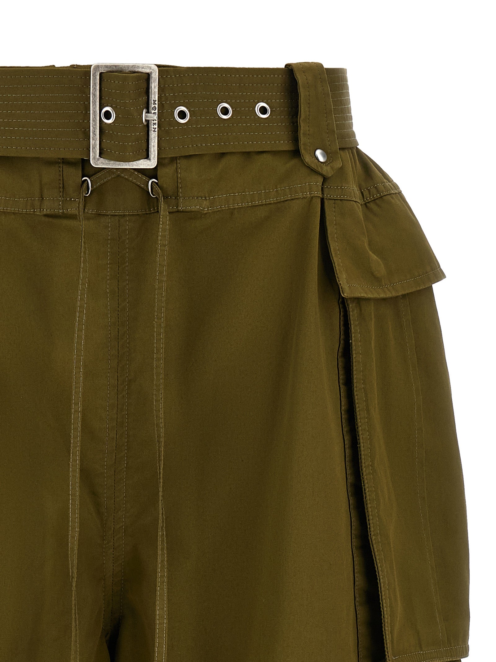 Short Cargo Green Cotton Bermuda