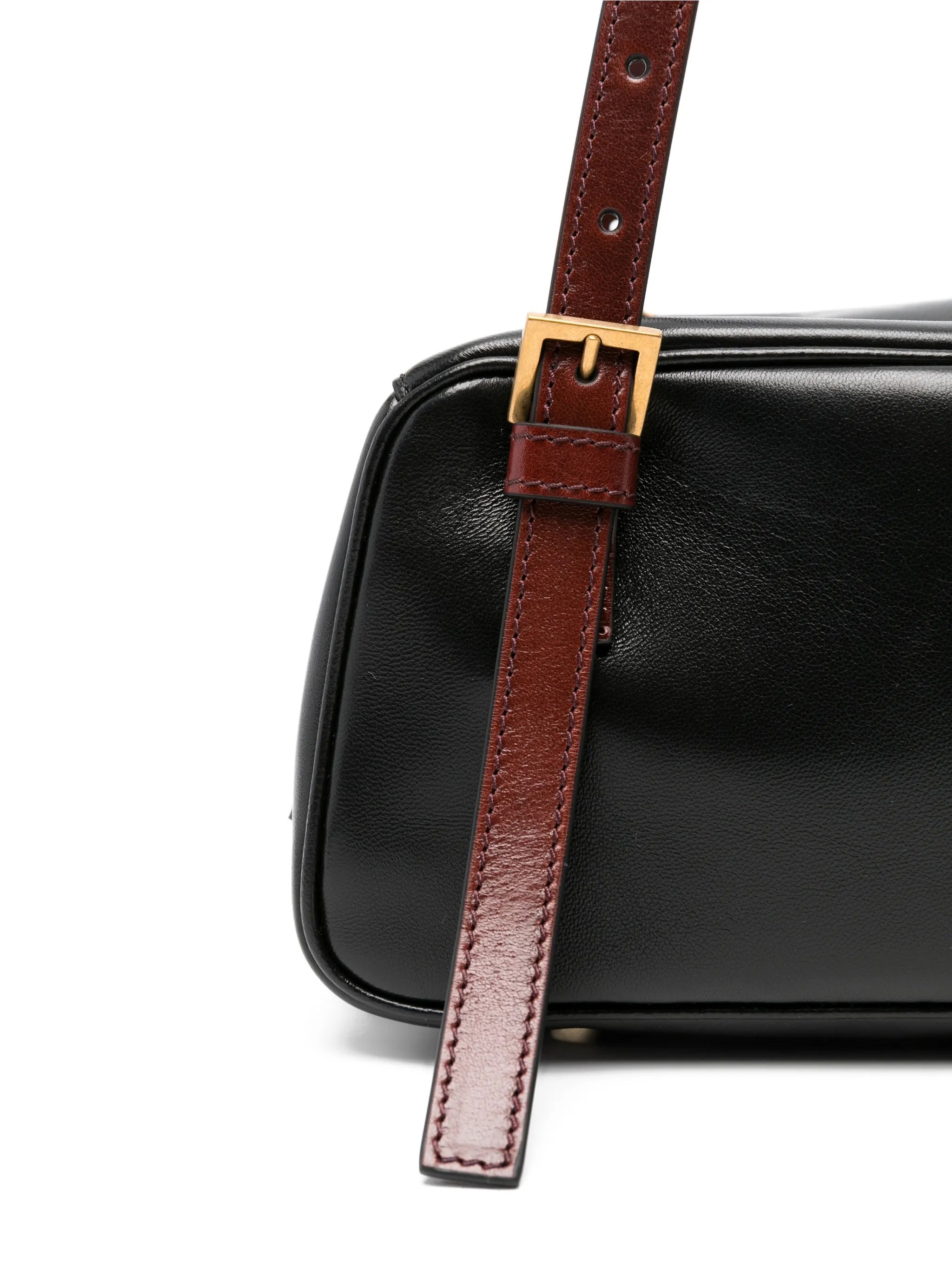 Small Shoulder Lamb Leather Calf Black | Borsa