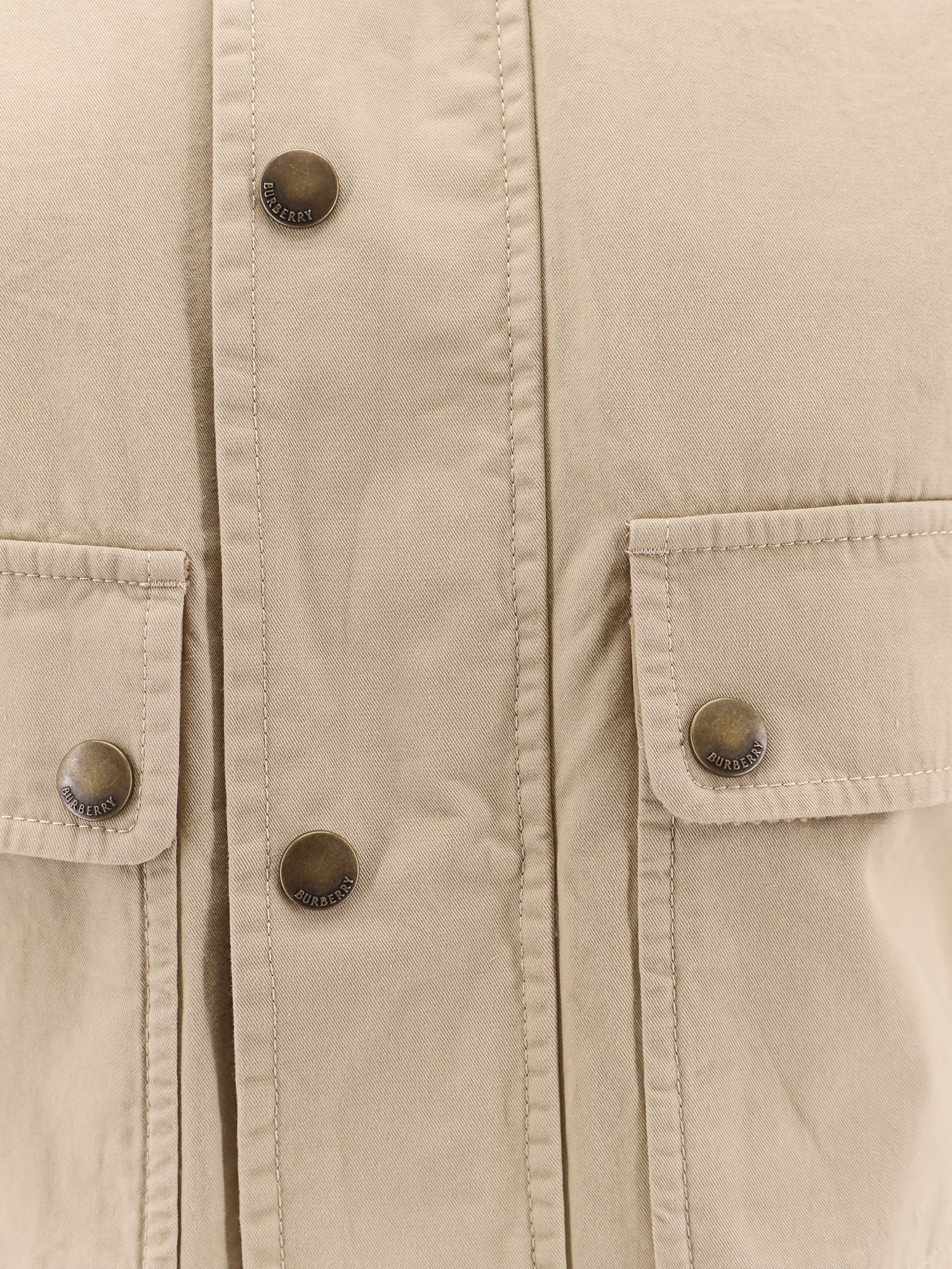 Burberry Jackets Beige 100 % Cotone Organico