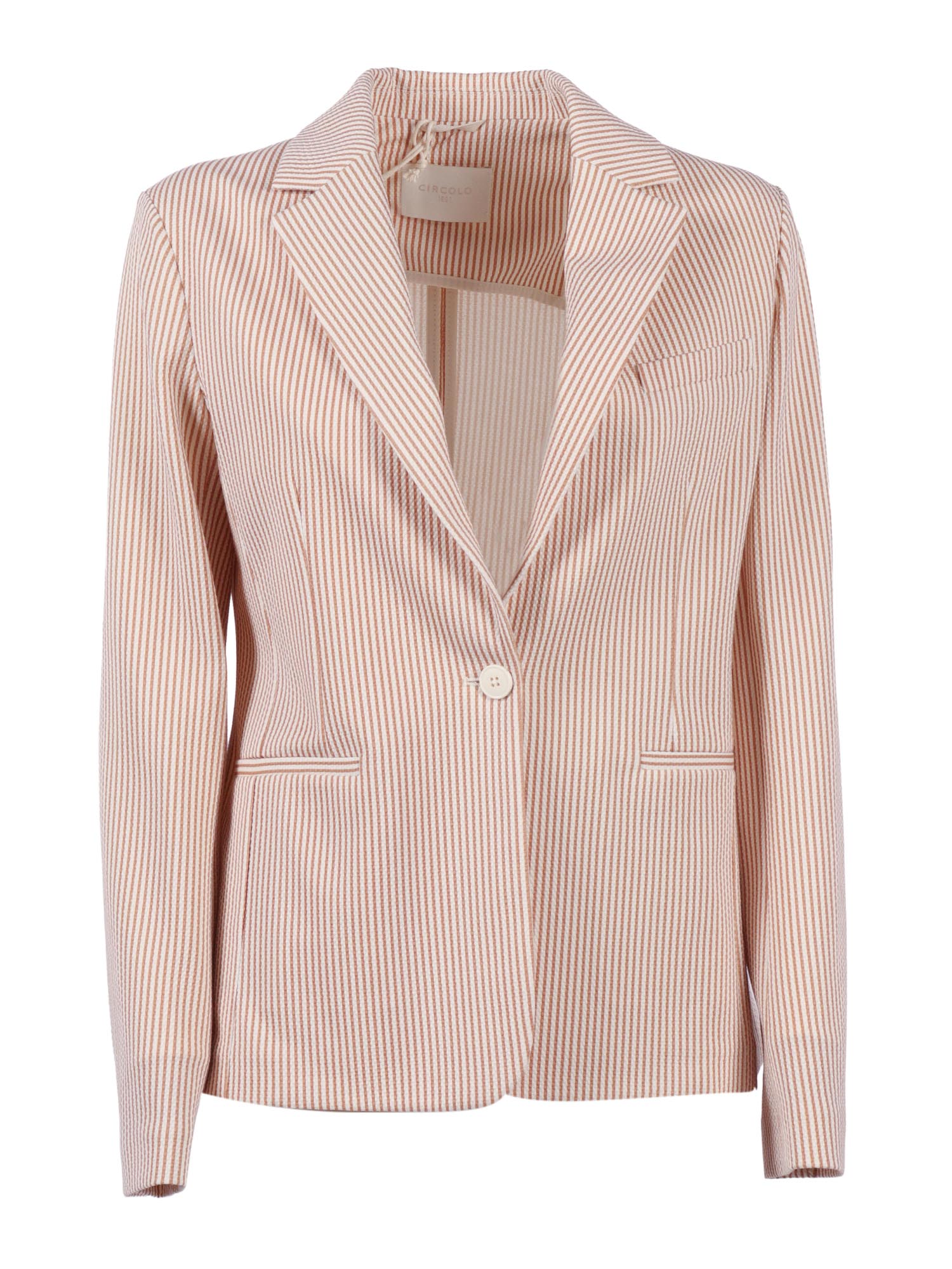 Slim Fit S.print Multicolor Cotton Elastane Jacket