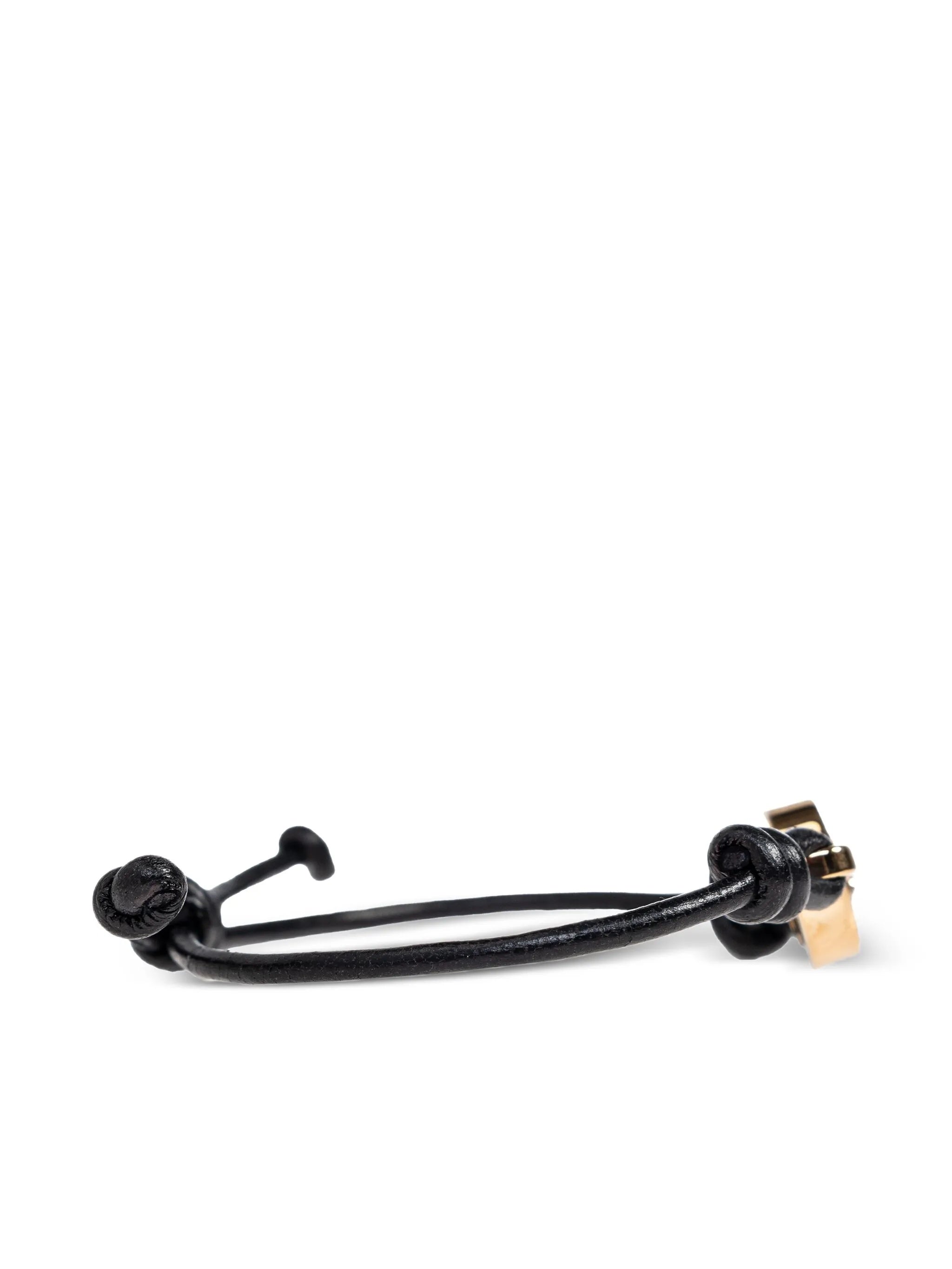Bracciale In Pelle Medusa 95 Black 100 % Aos