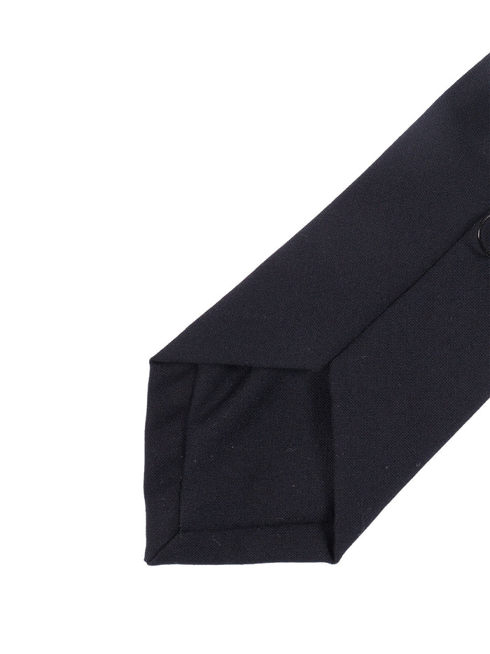 Tie Blue Polyester Viscose Elastane
