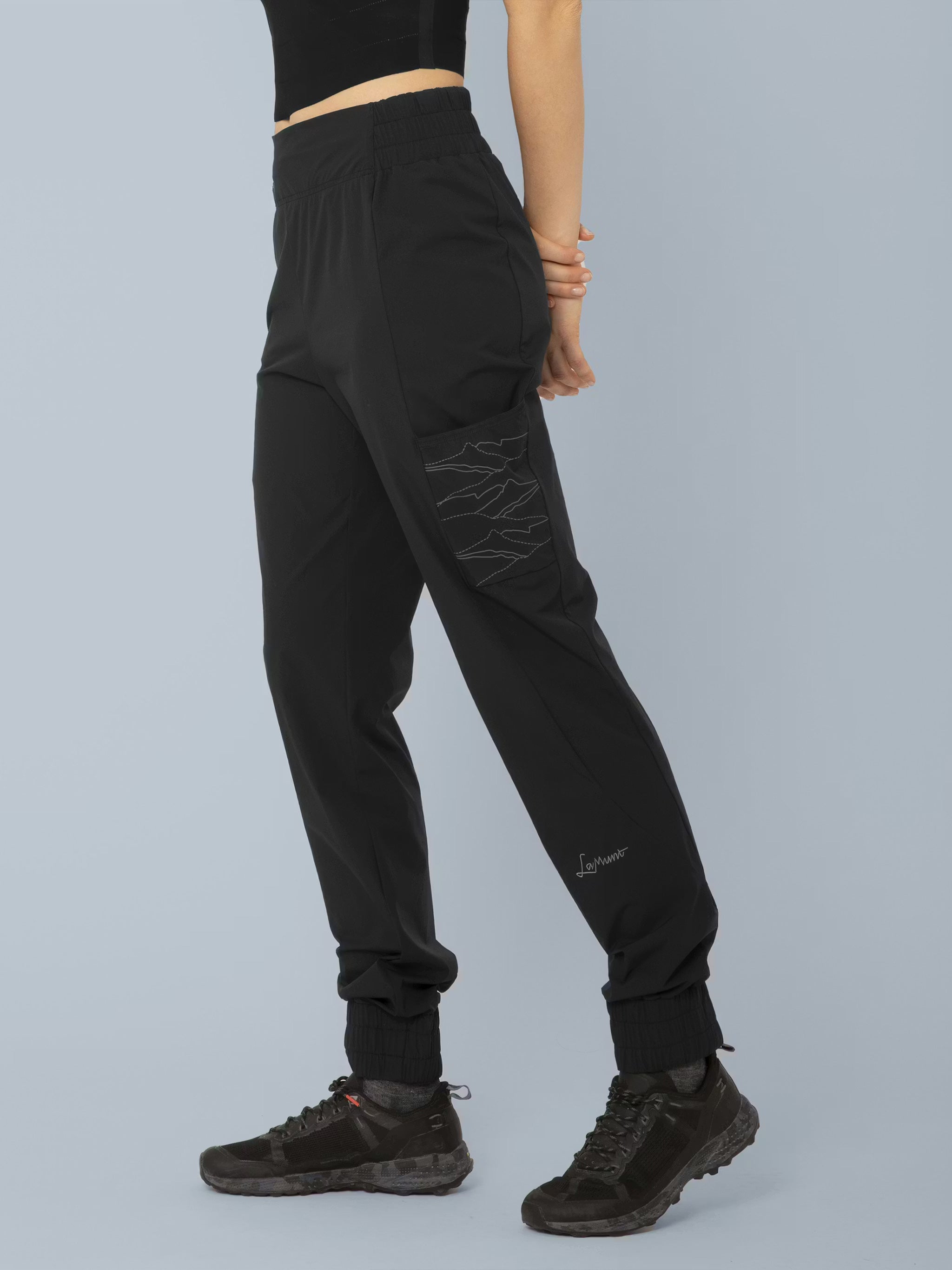 Federica Light Hiki Black Pantaloni