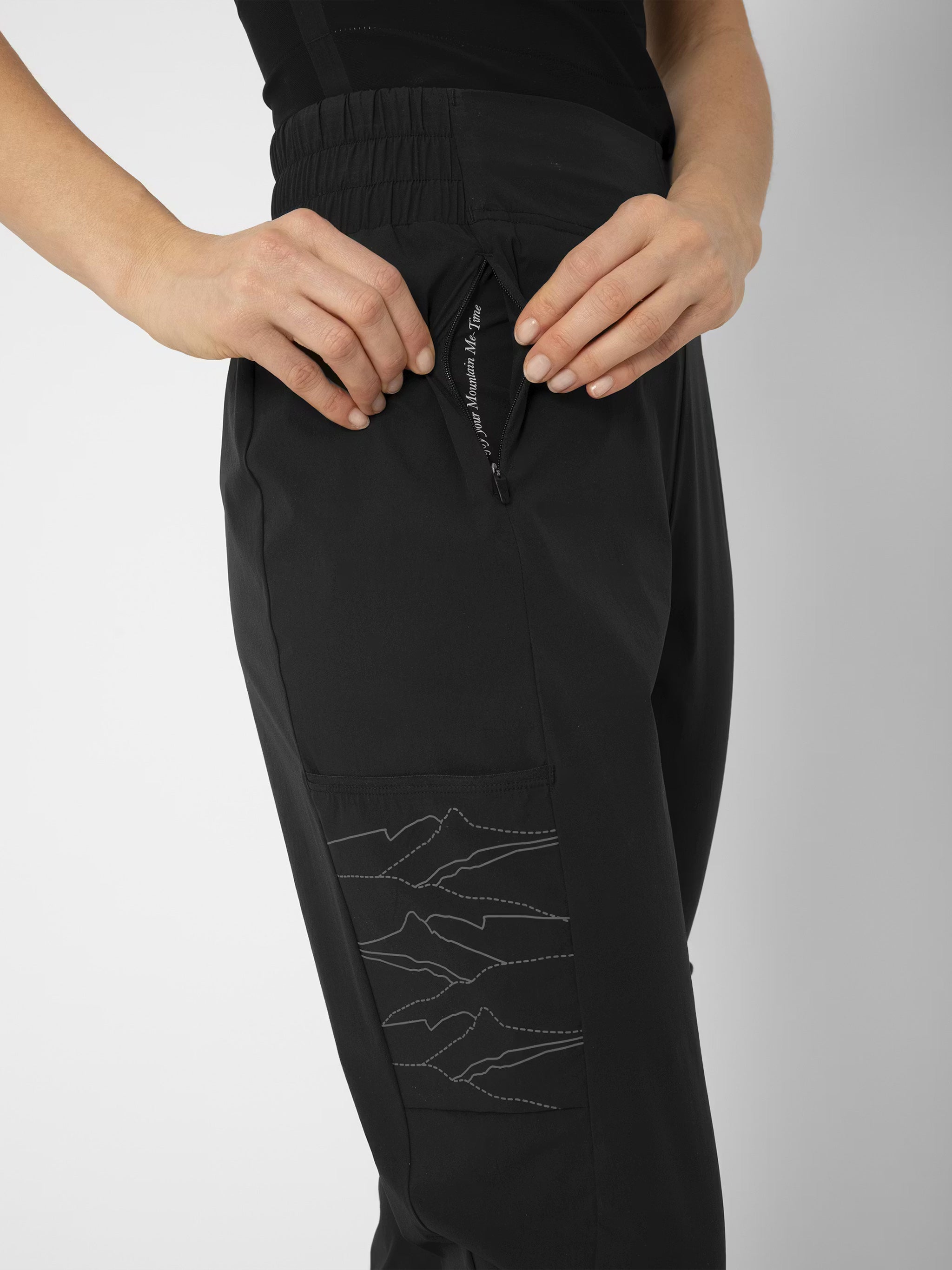 Federica Light Hiki Black Pantaloni