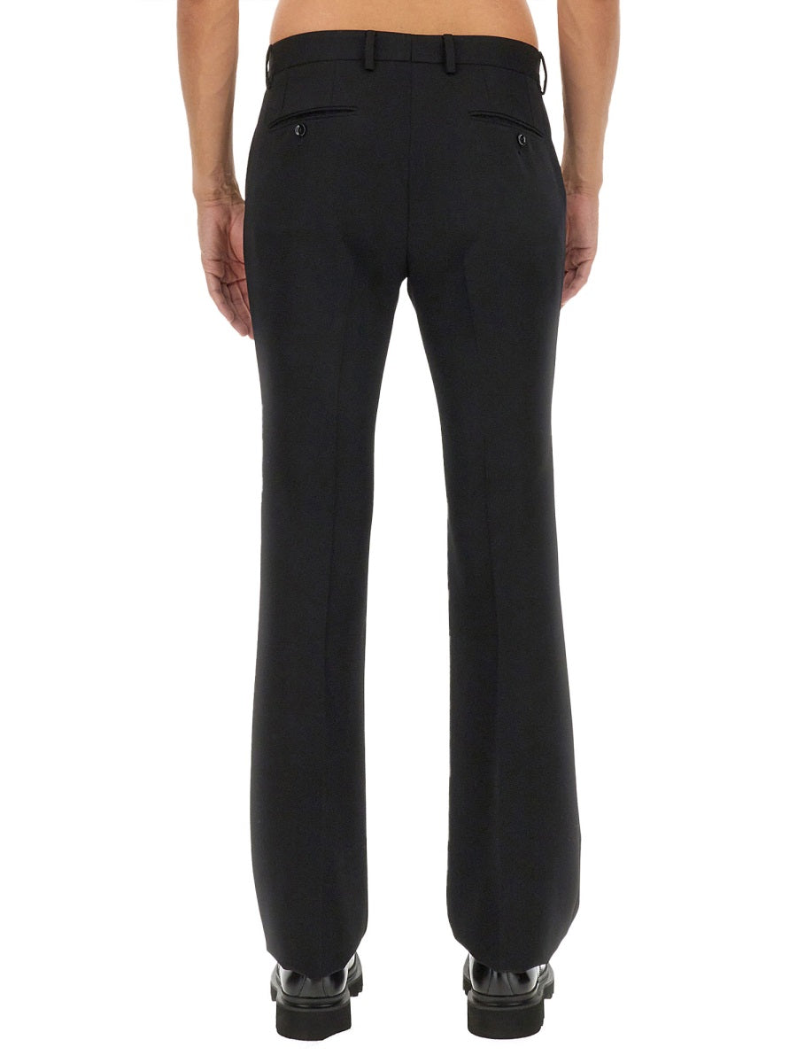 Wool Pants Black Virgin Trousers