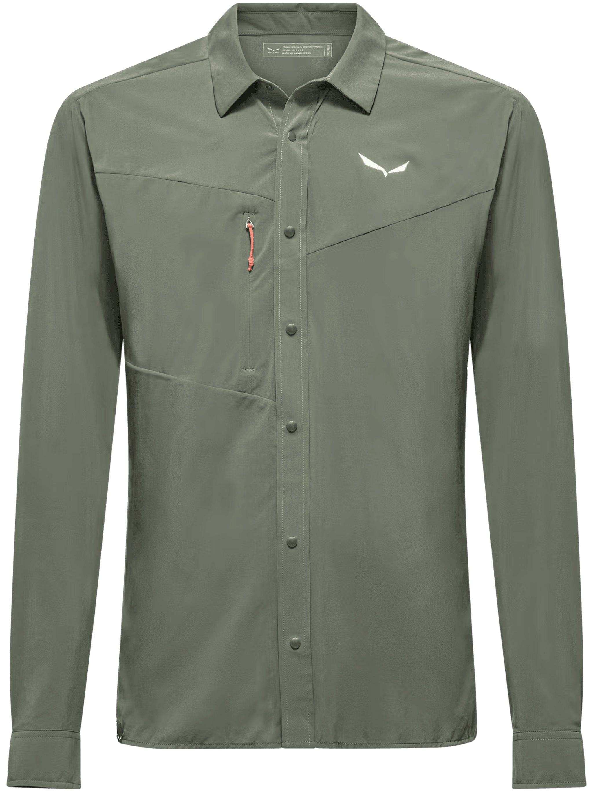 Puez L-s Shirt M Green Camicia