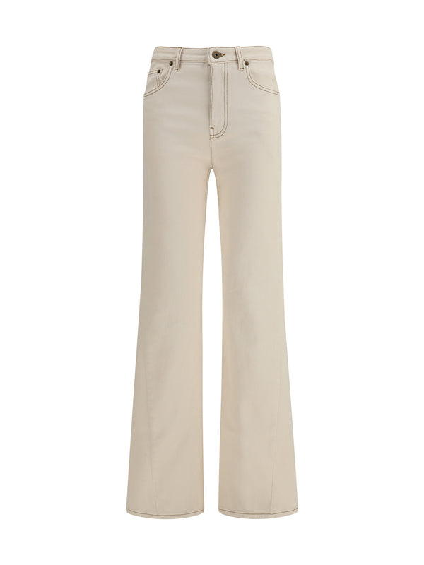 Burberry 100% Cotton jeans in white