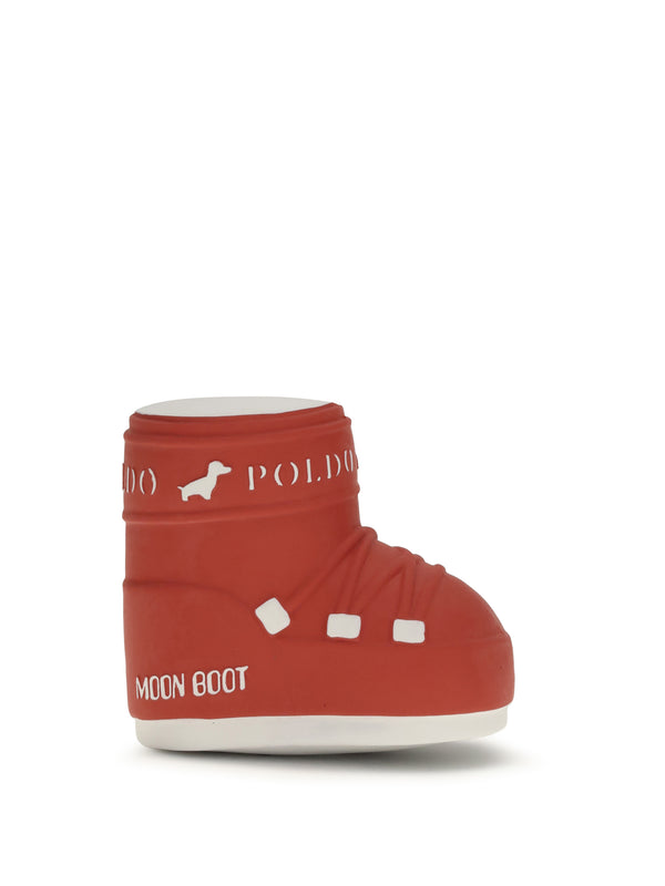 Sound Toy By Poldo X Moonboot Squeaky Red Plastic Extras