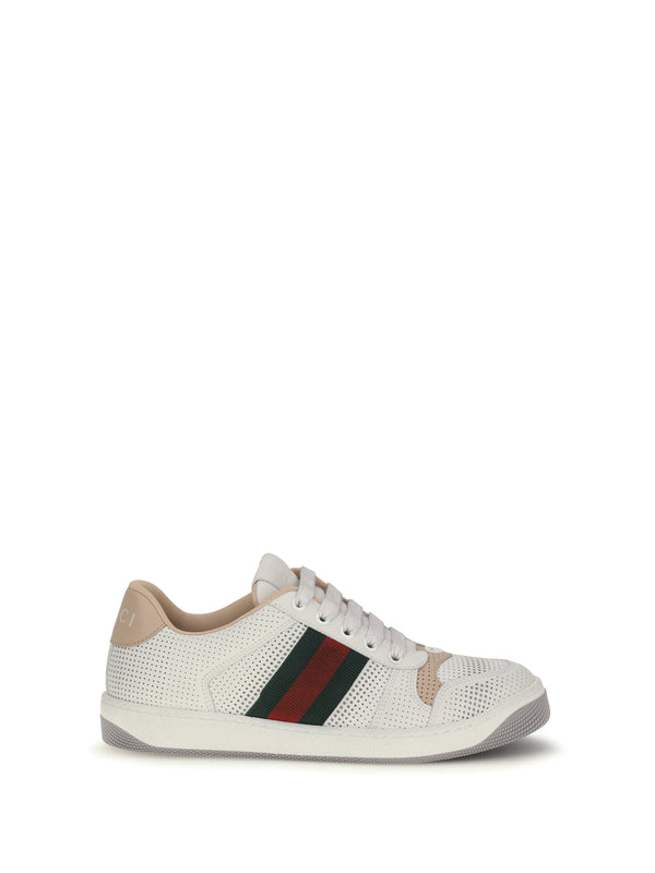 Gucci Upper: 100% calf leather; Sole: 100% rubber sneaker in white