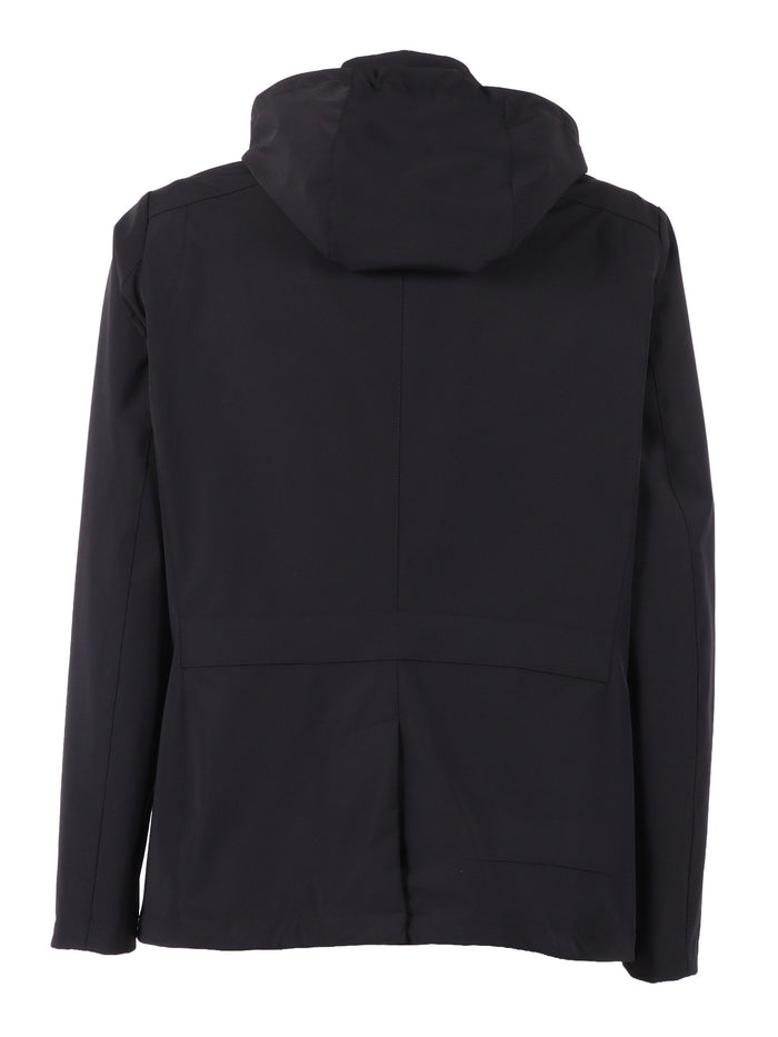 RANIERI-KR JACKET Blue Polyamide Elastan Coat