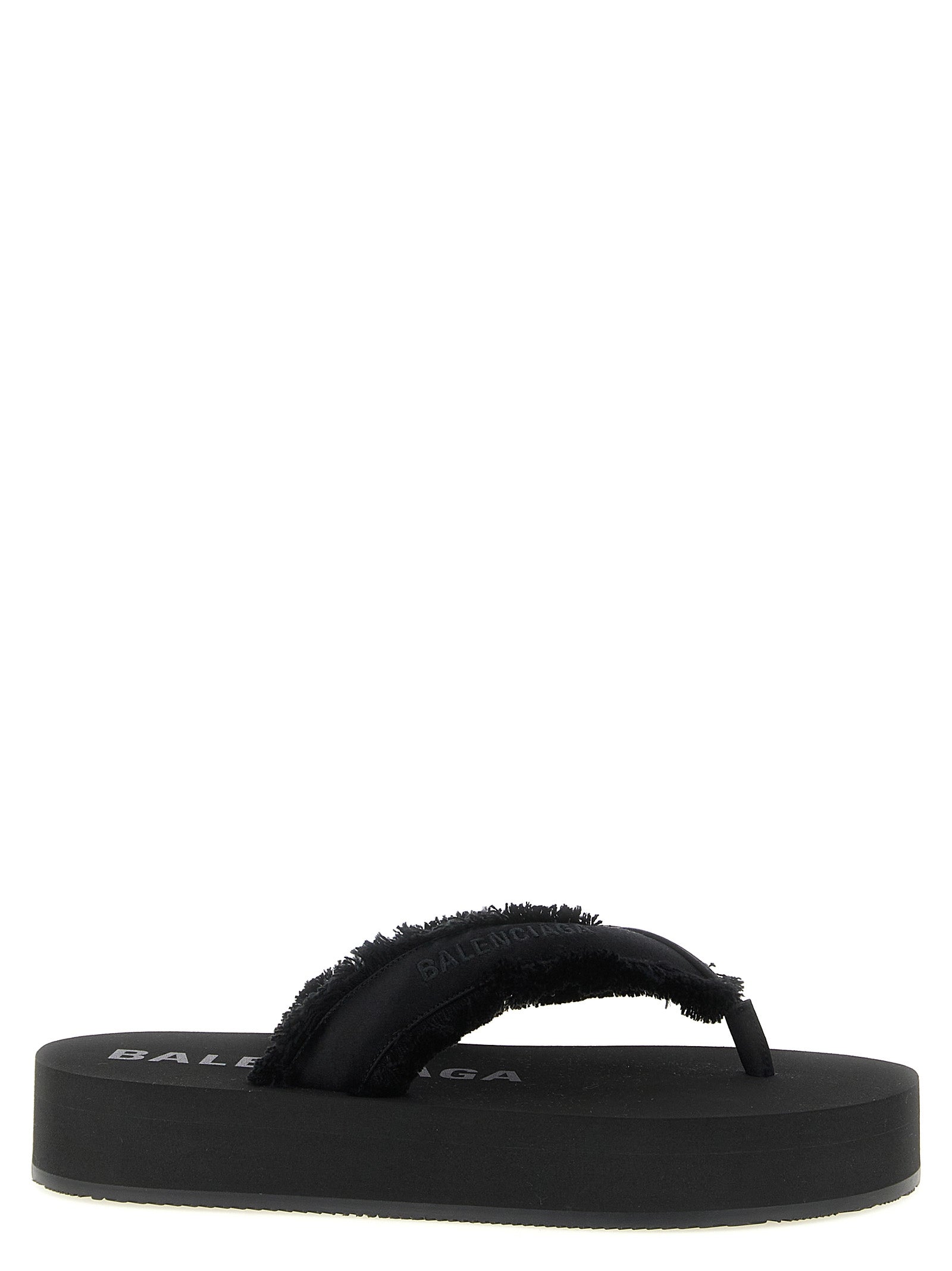 Jet Lag Sandals Black Viscose