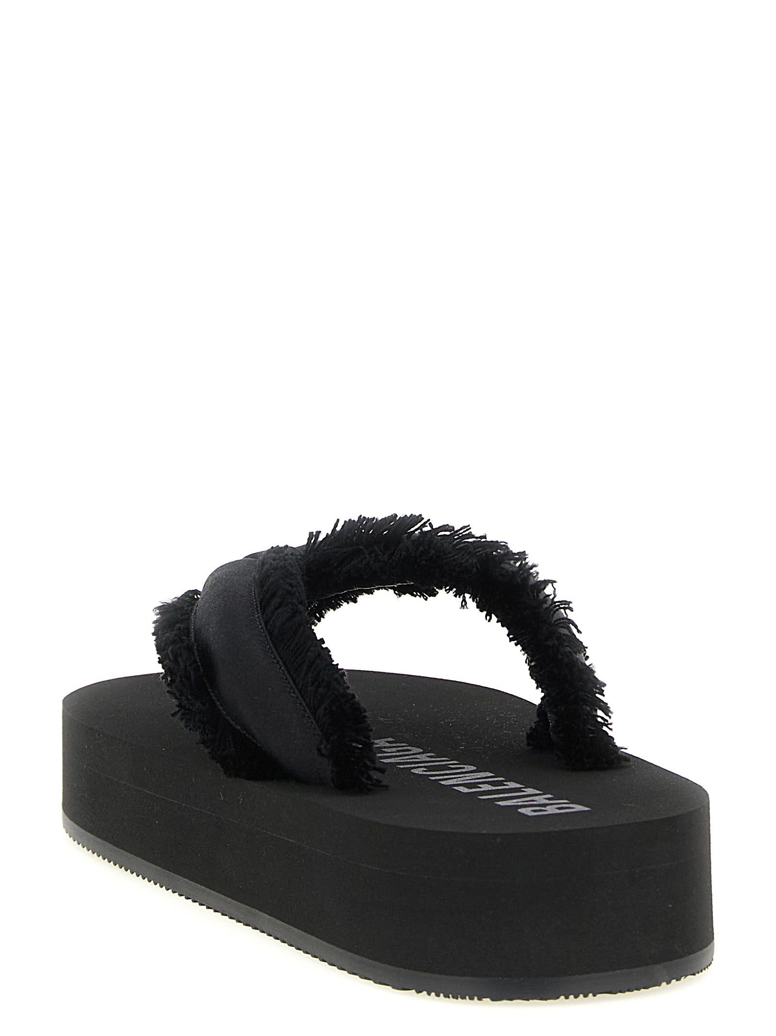Jet Lag Sandals Black Viscose