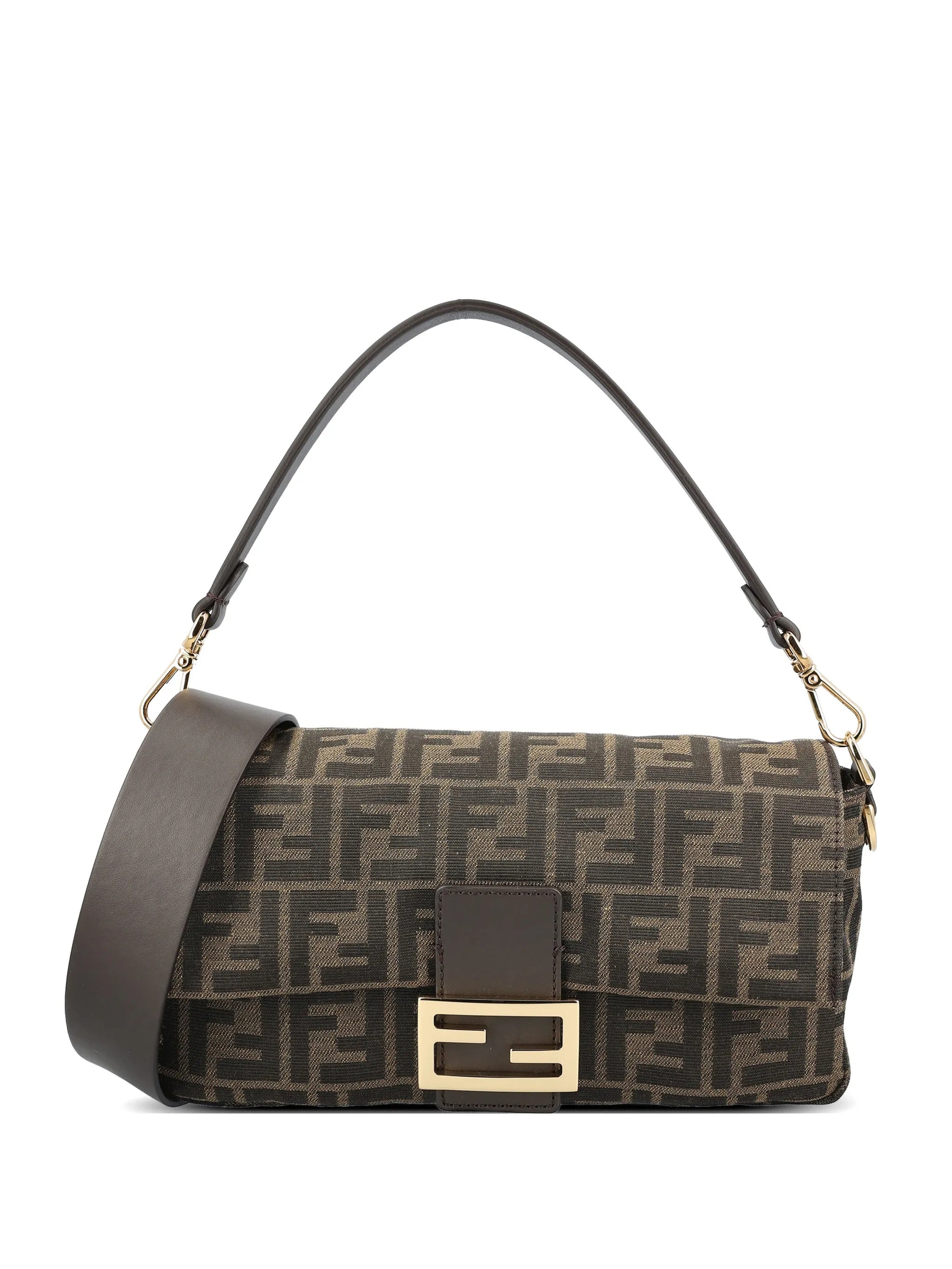 Baguette Jacquard Ff 19 Brown Borsa