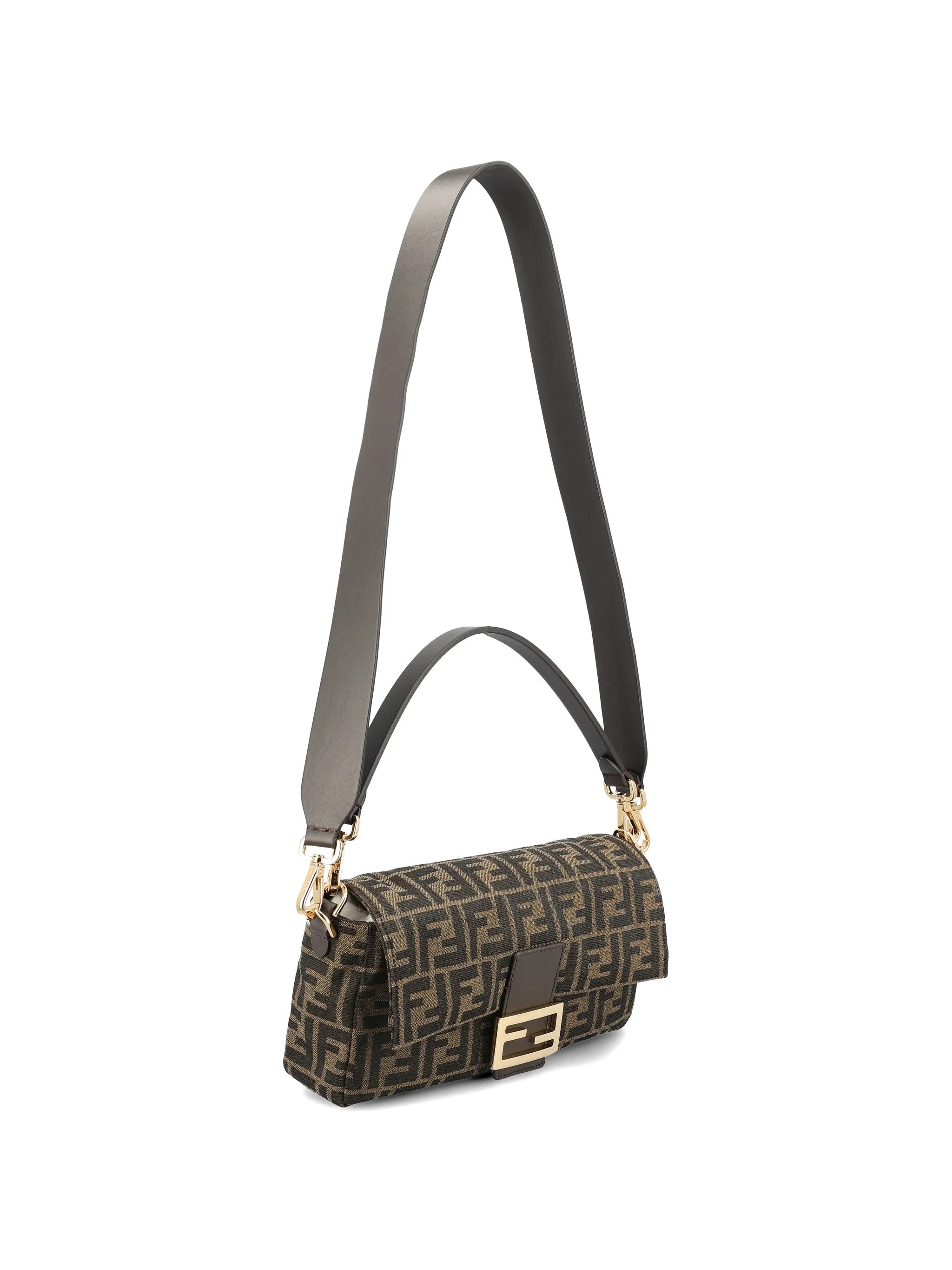 Baguette Jacquard Ff 19 Brown Borsa