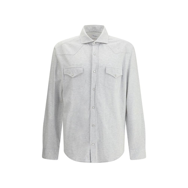Brunello Cucinelli 100% Cotton shirt in gray