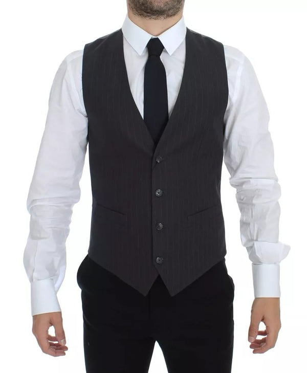 Dolce & Gabbana 80% Cotton vest in gray