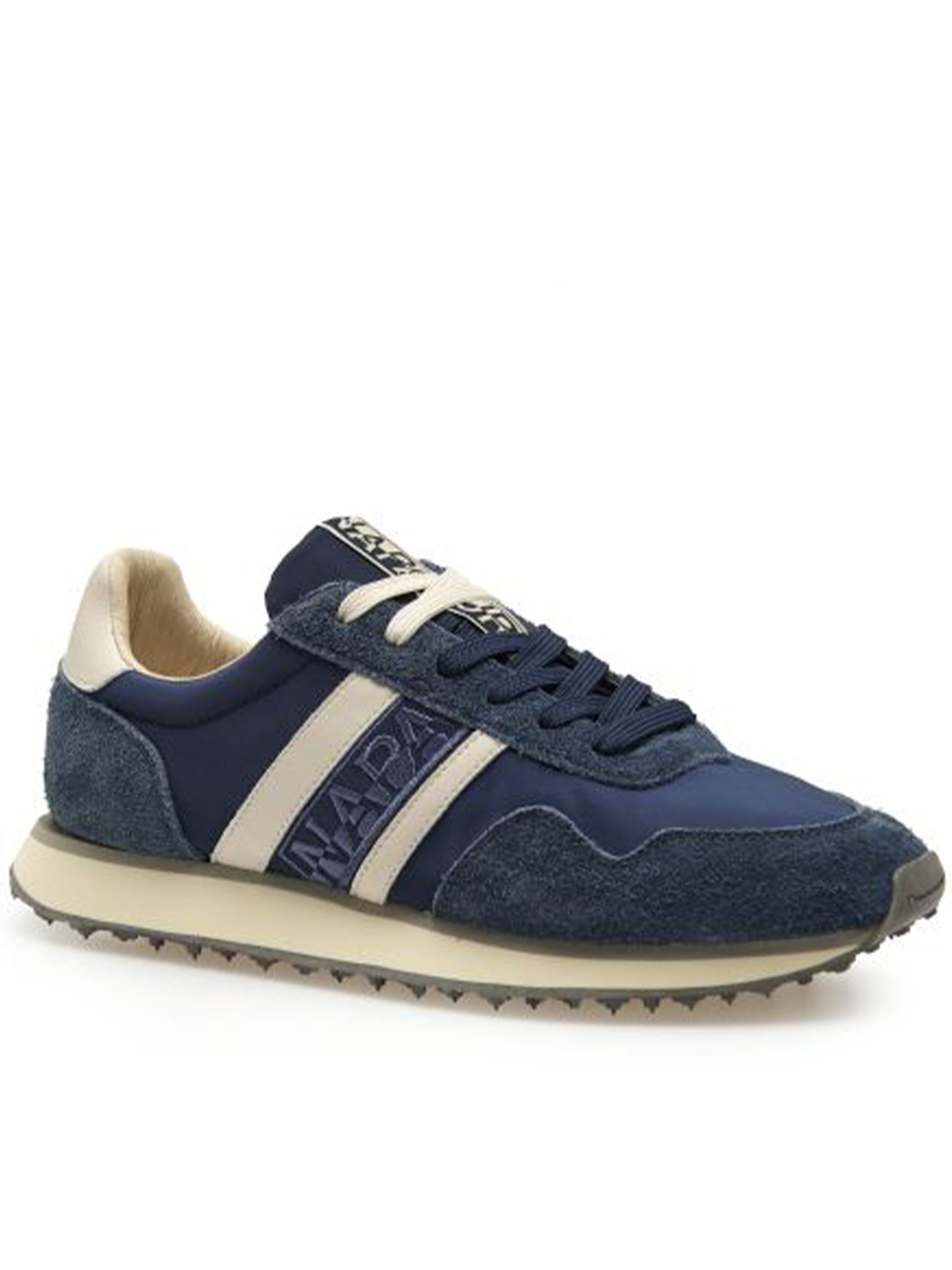 Man Suede-Nylon Sneaker Blue Calzature