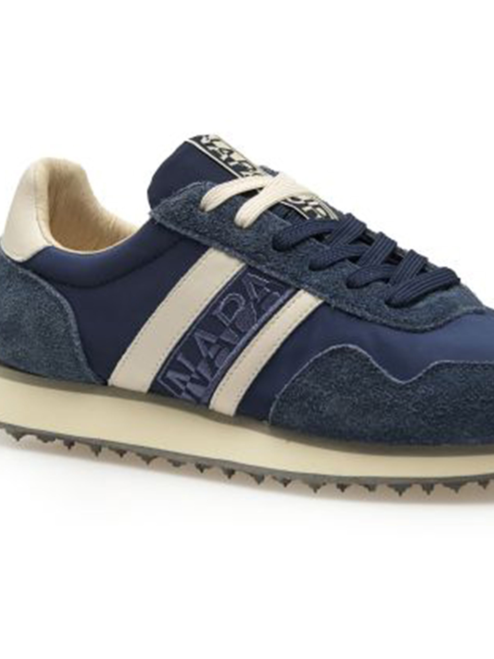 Man Suede-Nylon Sneaker Blue Calzature
