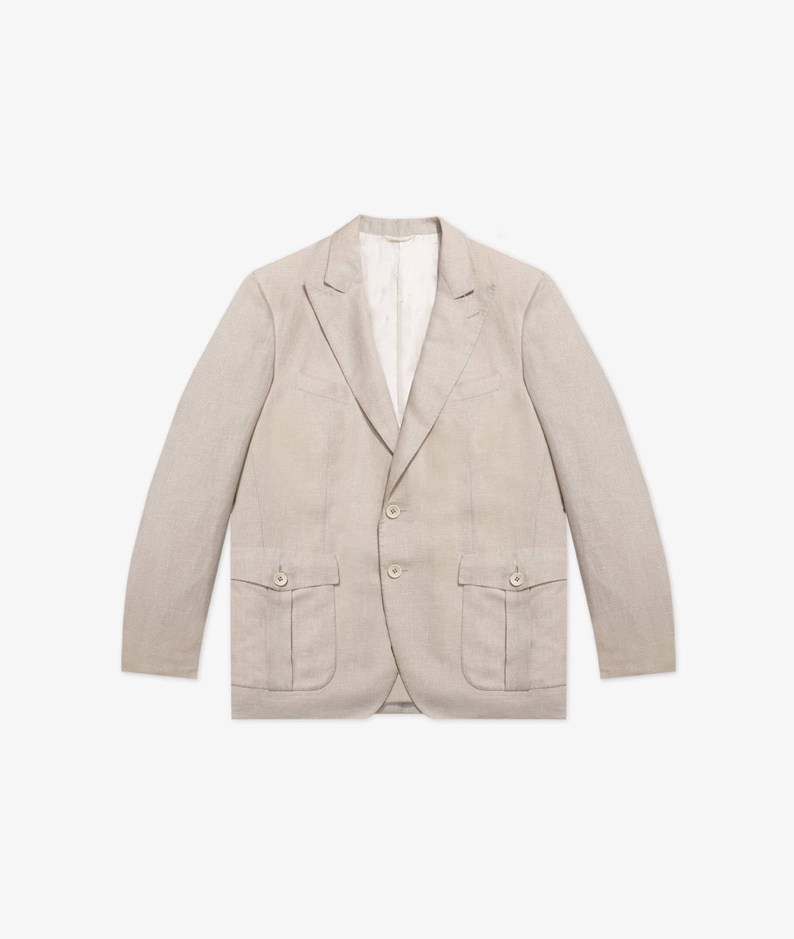 Single-Breasted Jacket Mumbai Beige Tailored Made