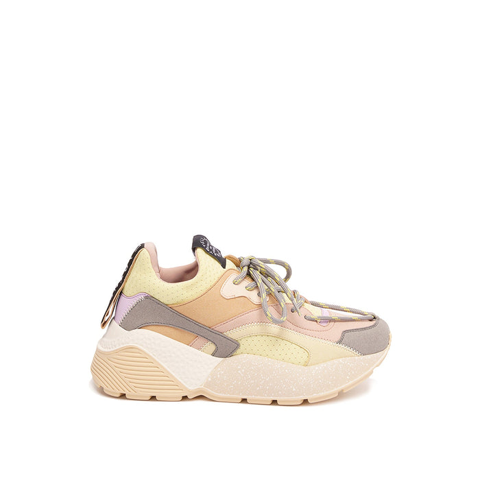 Eclypse Colourblock Sneakers Pink Faux Leather