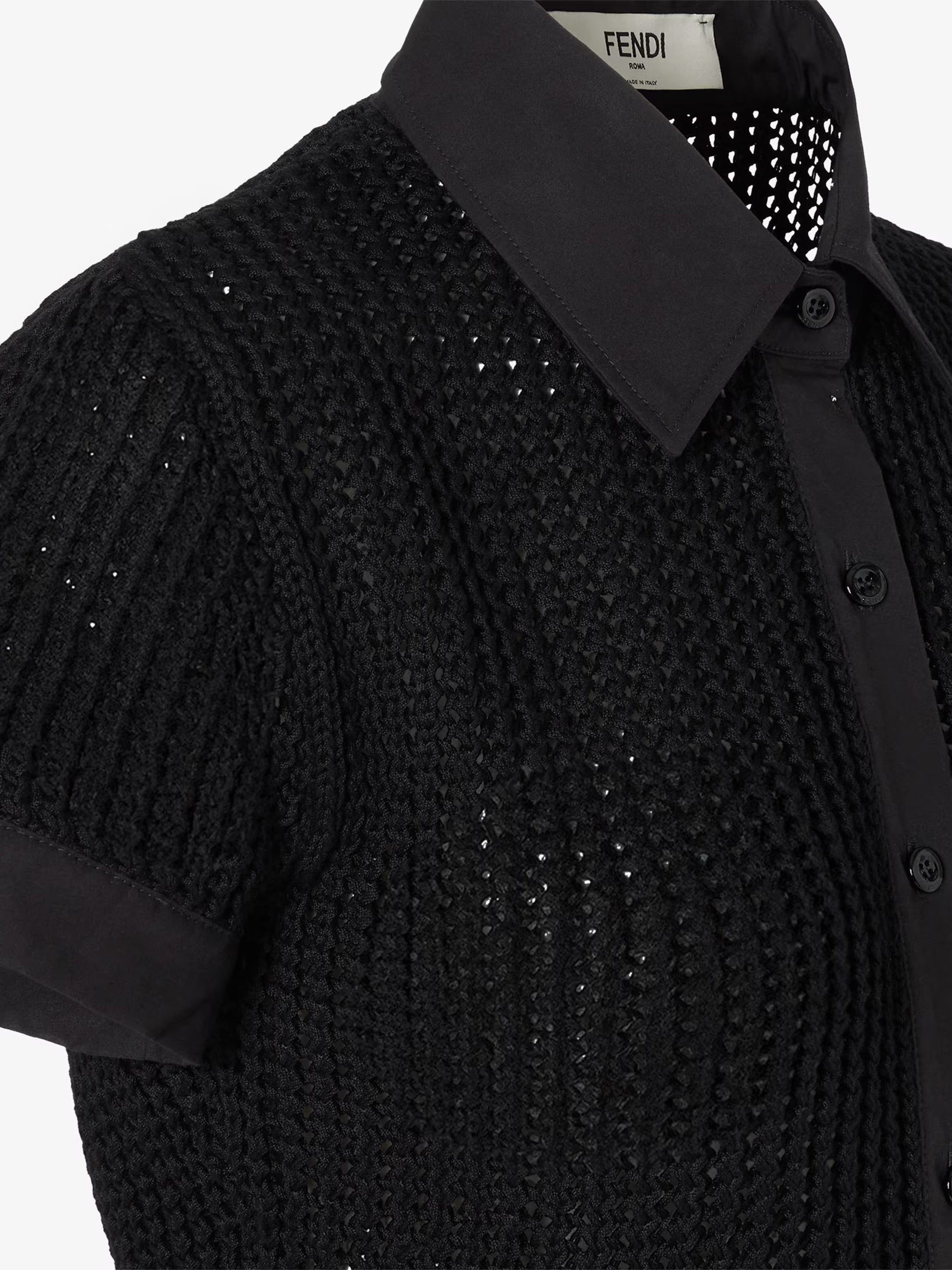 Camicia Military Mesh Black