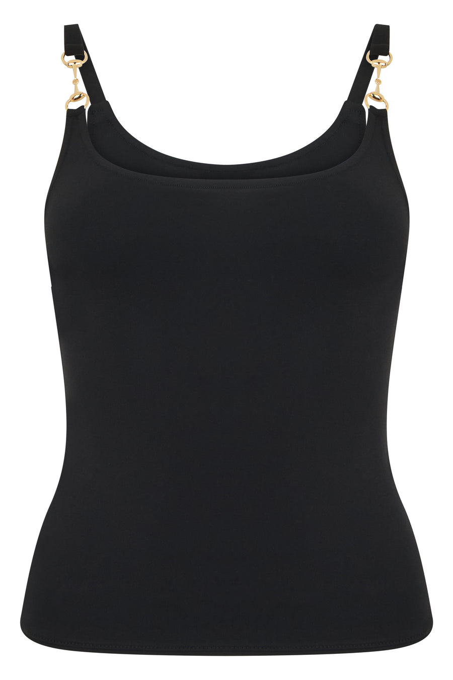 Cami Top Black Viscose Vests & Tank Tops
