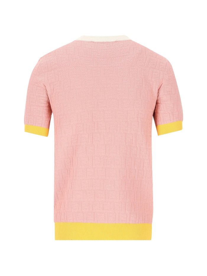 Pull Color Block Ff W0s Magnolia Maglia