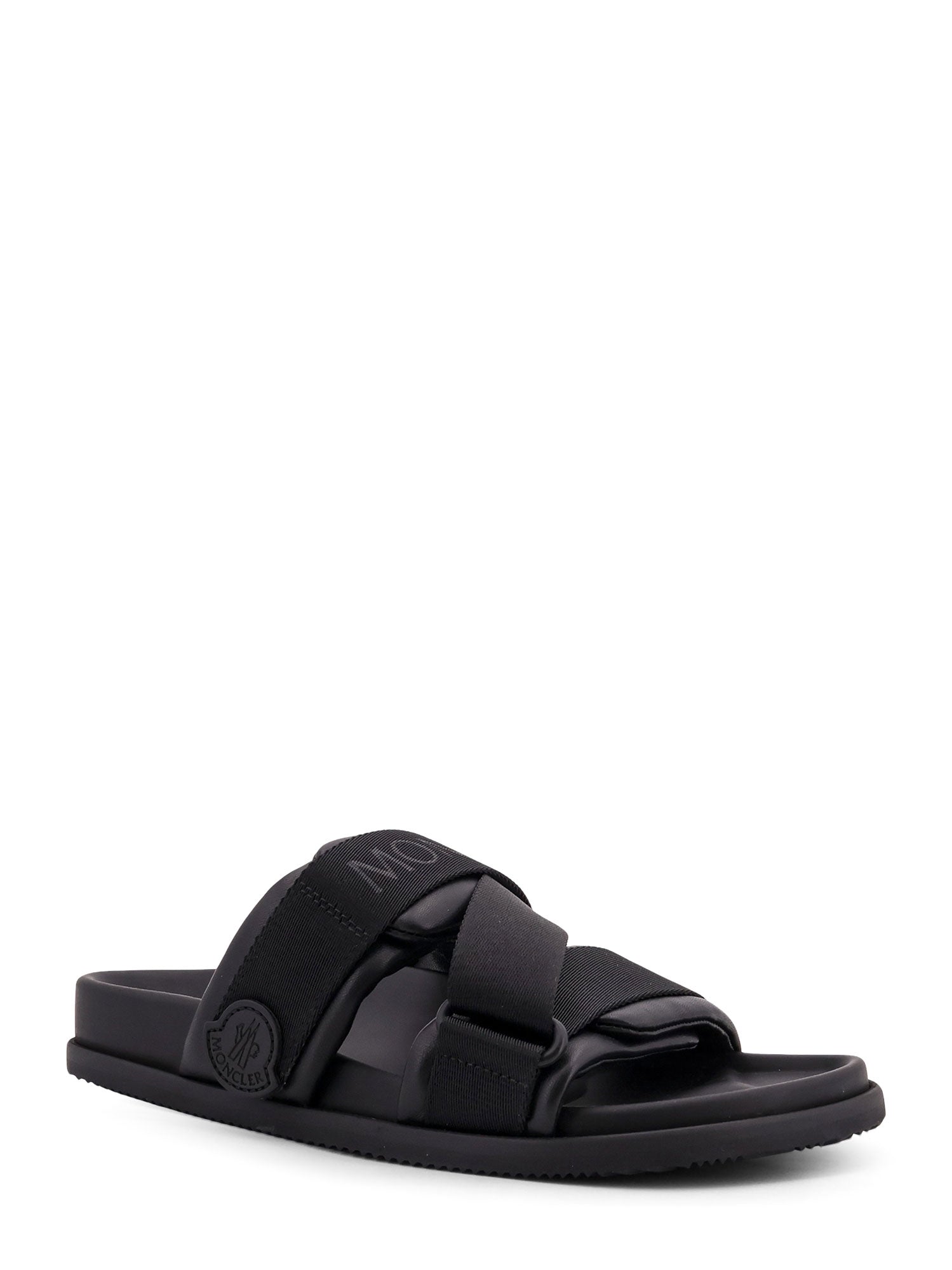 Moncler Sandals Black Pelle/poliestere